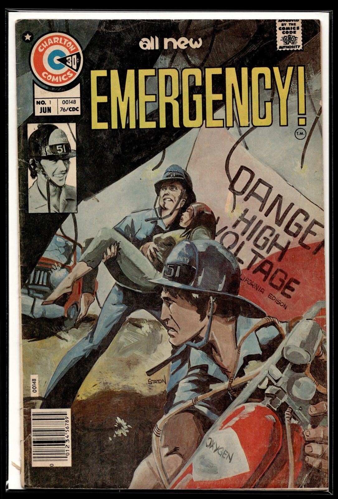 1976 Emergency #1 Charlton Comic