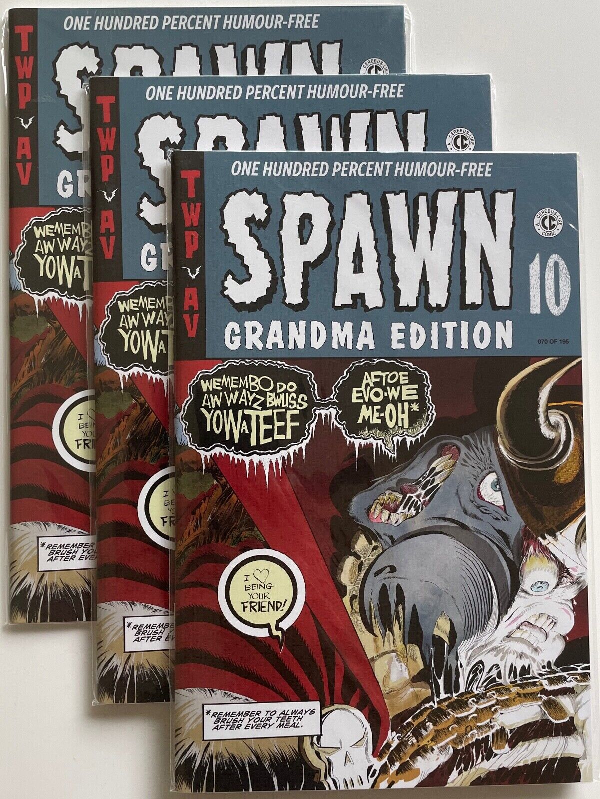 Spawn 10 remastered CEREBUS Todd McFarlane Dave Sim Art 1992 2020 variant cover