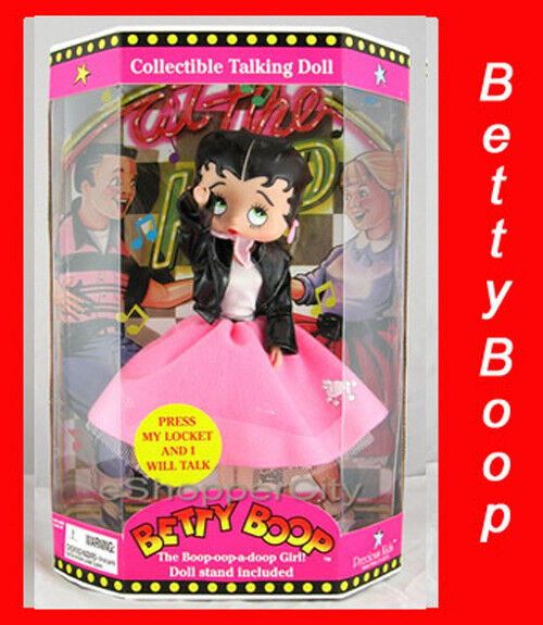Betty Boop Talking Doll w/ Poodle Dress Collectible New