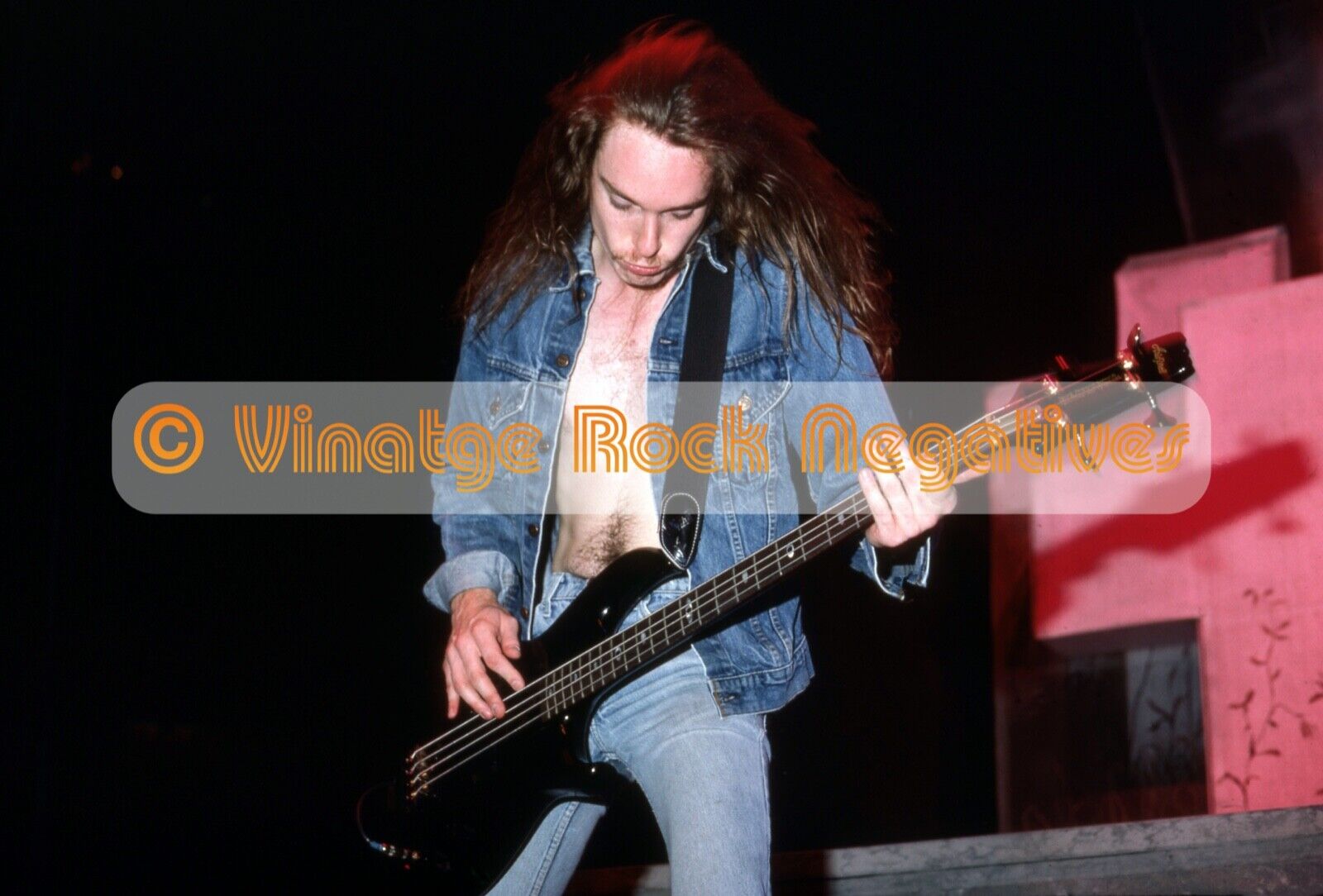 Rare Metallica 7/21/86 CLIFF BURTON Era - Fine Art Archival 11x14 Photo fr. Neg