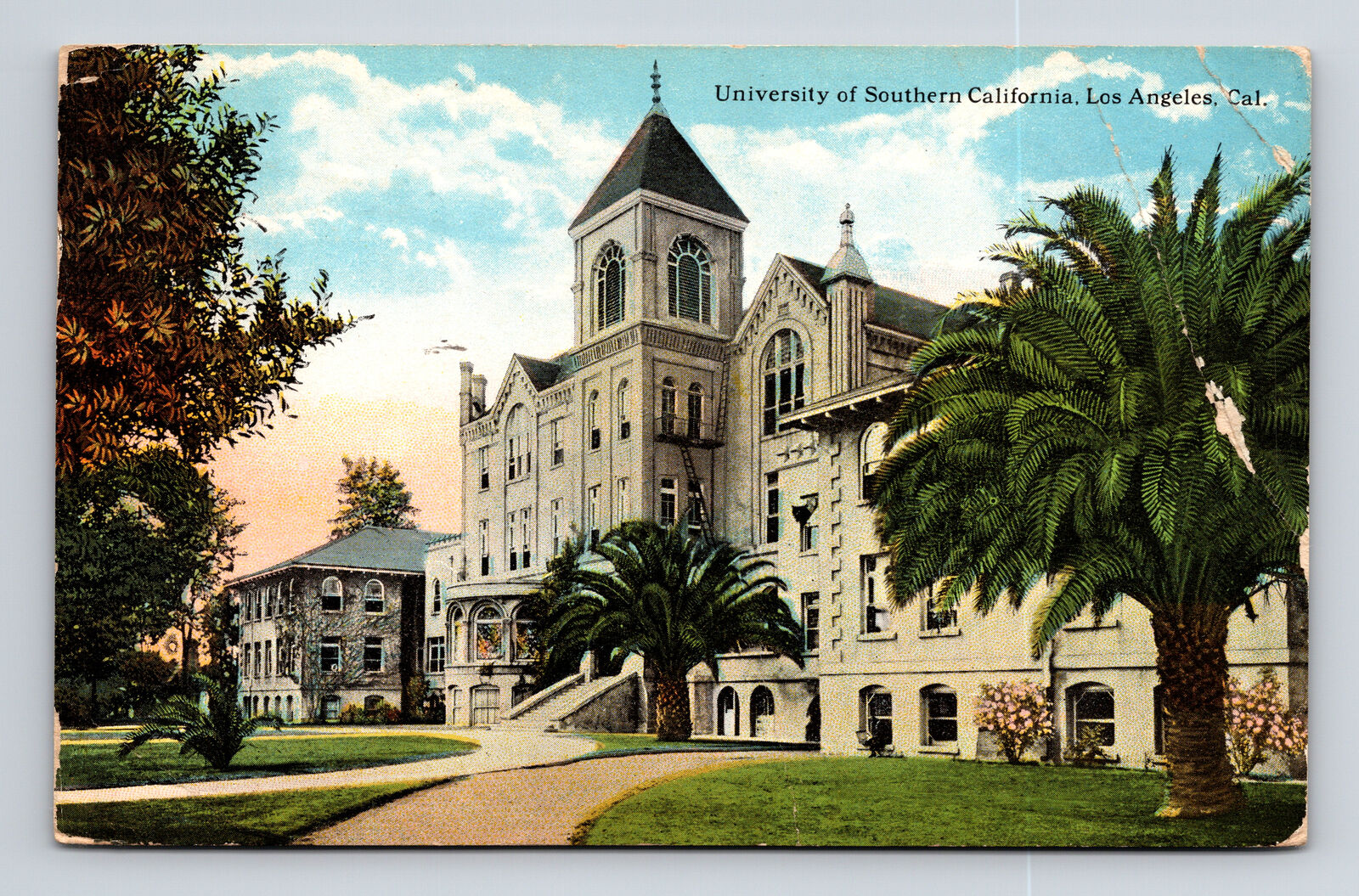 c1922 Postcard University of Southern California Los Angeles CA Photochrom USC