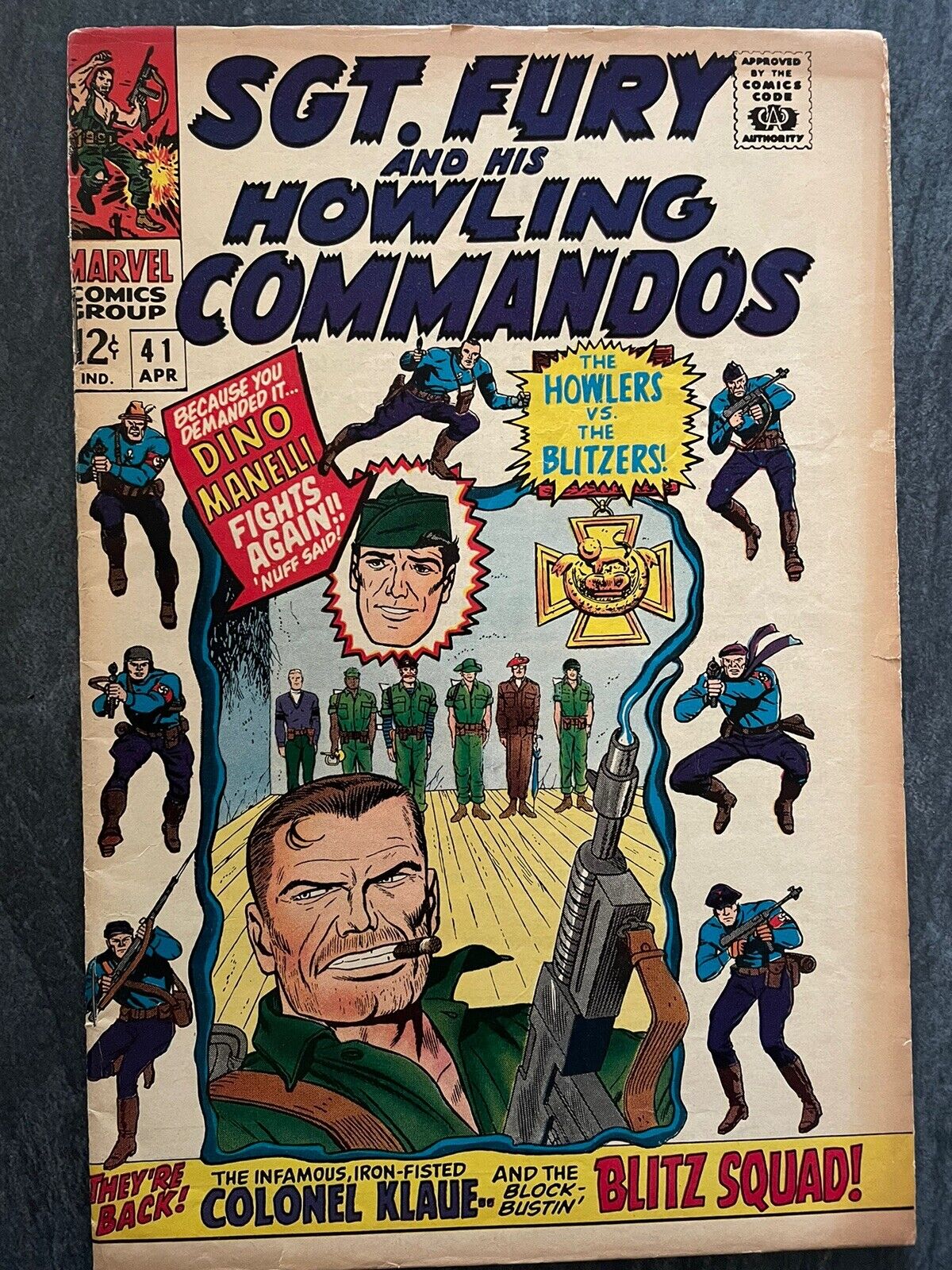 Sgt. Fury And His Howling Commandos 41 Comic Book Vintage Marvel Superhero 8.0