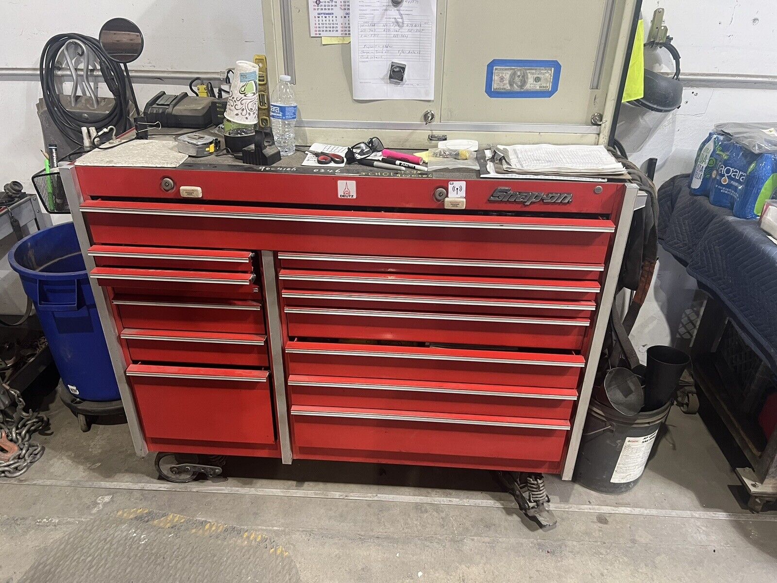 master mechanic tool box /tools Included