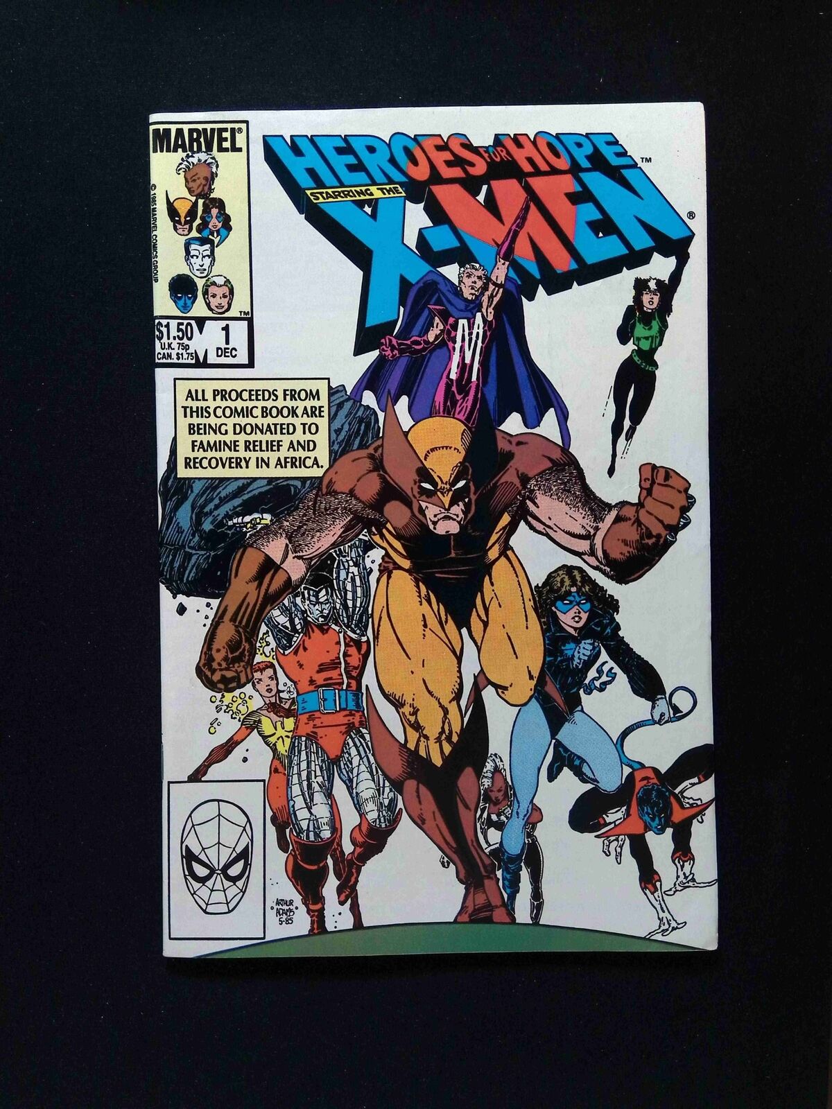 Heroes for Hope Starring the X-Men #1  Marvel Comics 1985 VF+