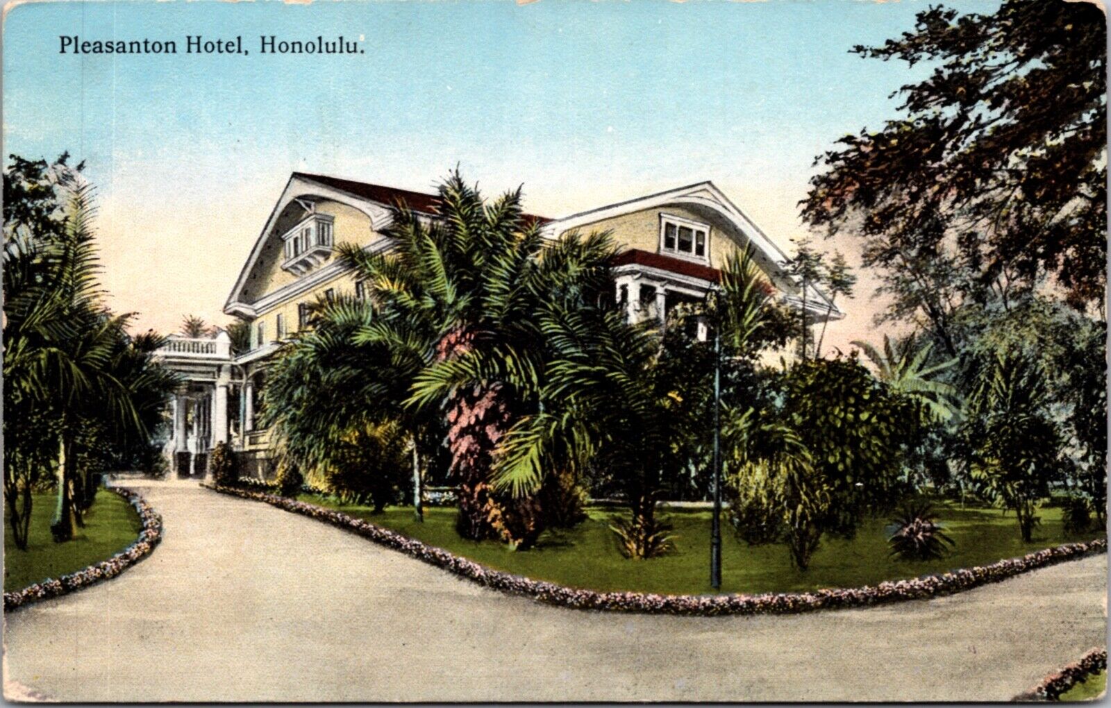 Postcard Pleasanton Hotel in Honolulu, Hawaii
