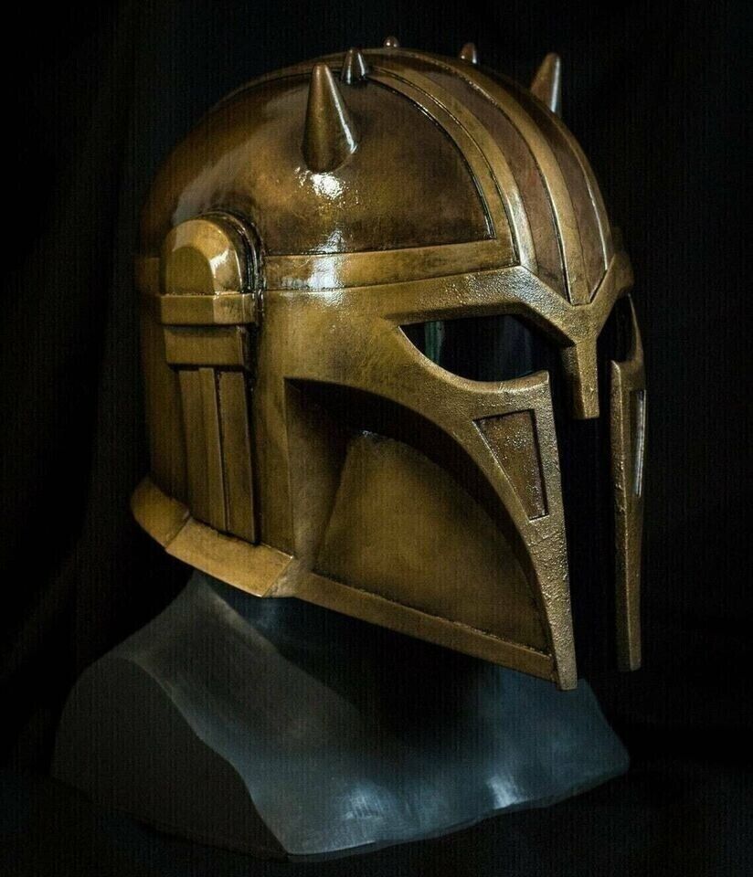 Medieval Helmet Mandalorian Antique Finish Star Wars Armorer Series Fett Boba