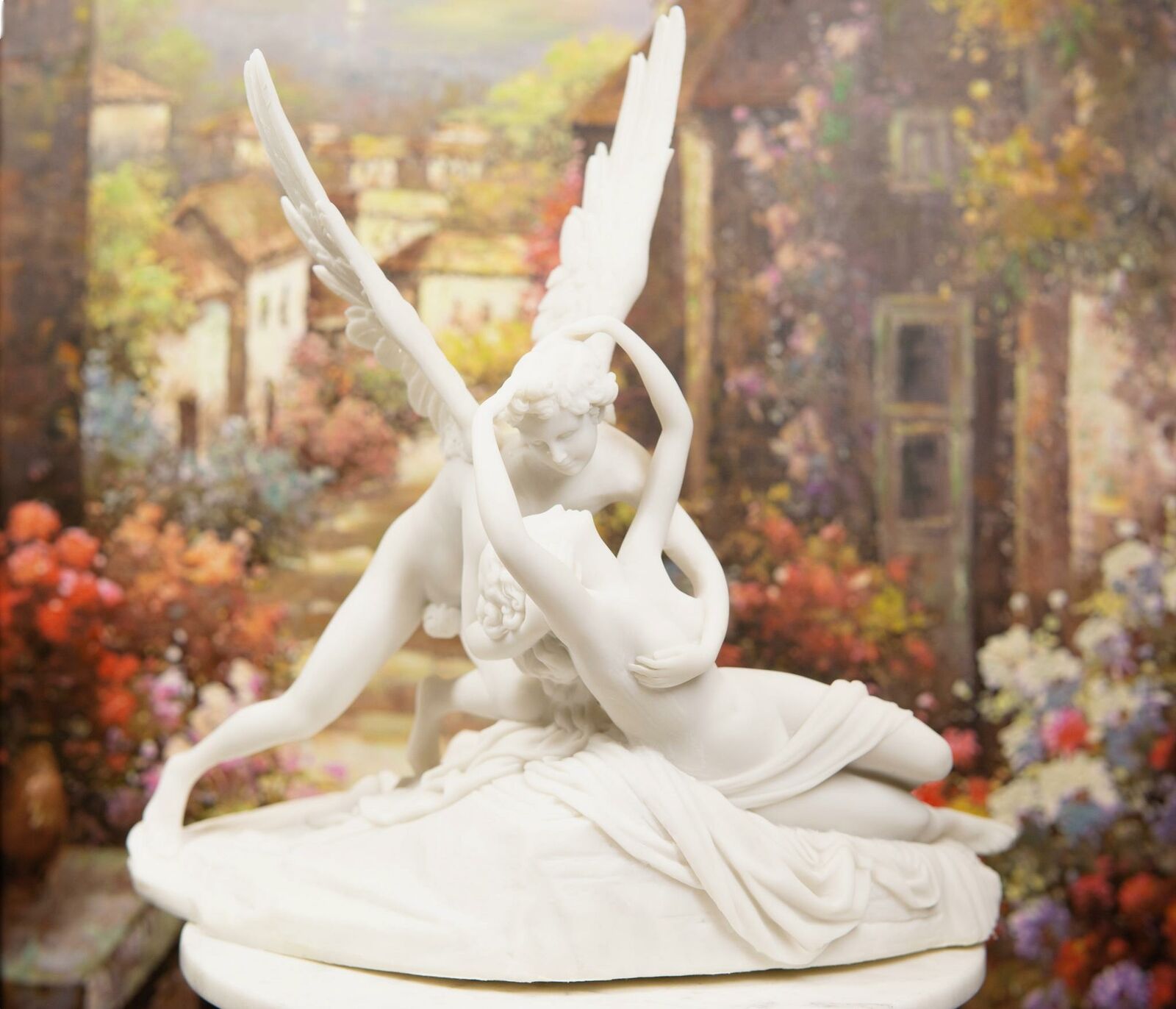 Ebros Cupid Eros And Psyche The Kiss Antonio Canova Figurine Reproduction 12\
