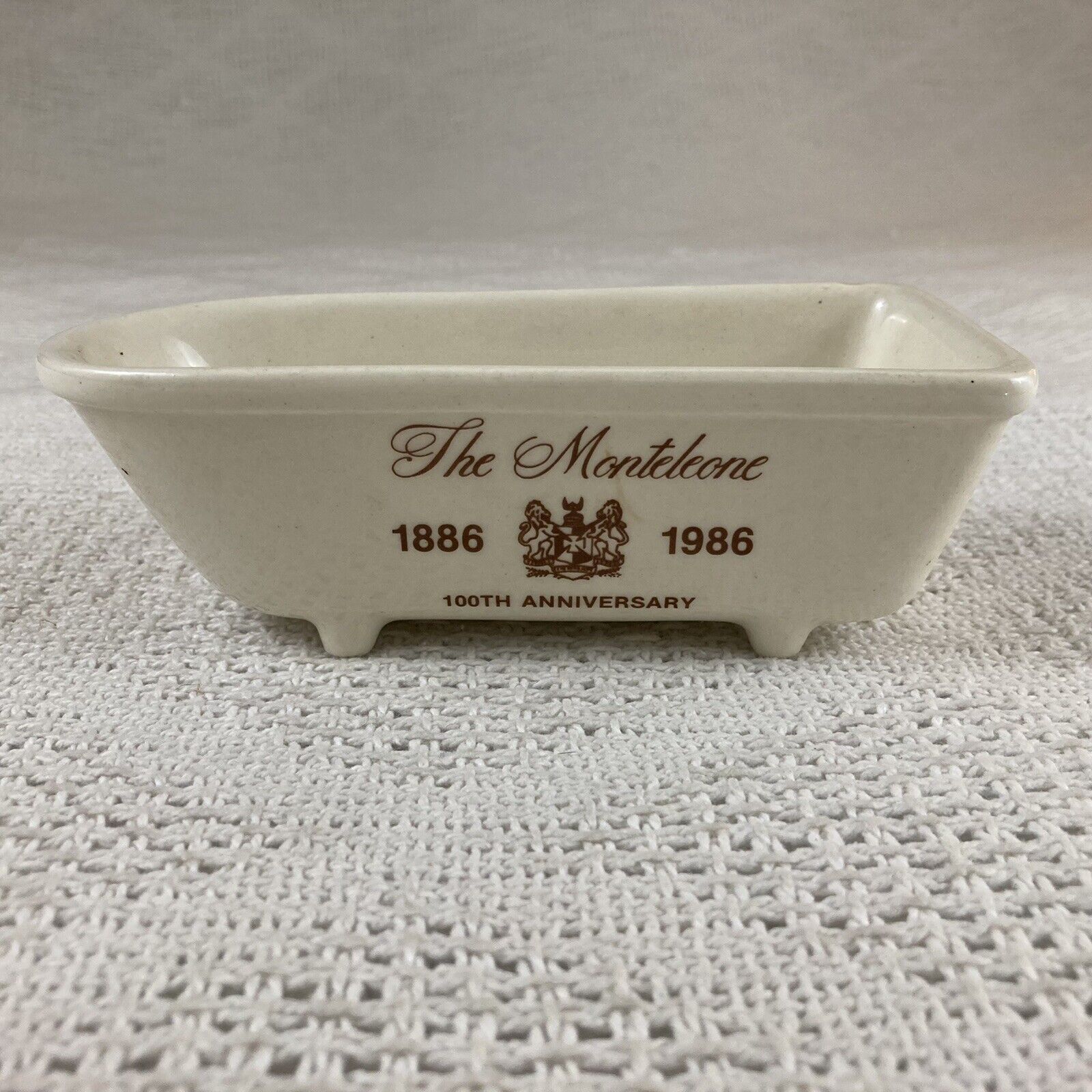 Bathtub Replica Monteleone 100th Anniversary Commemorative Decorative 1986