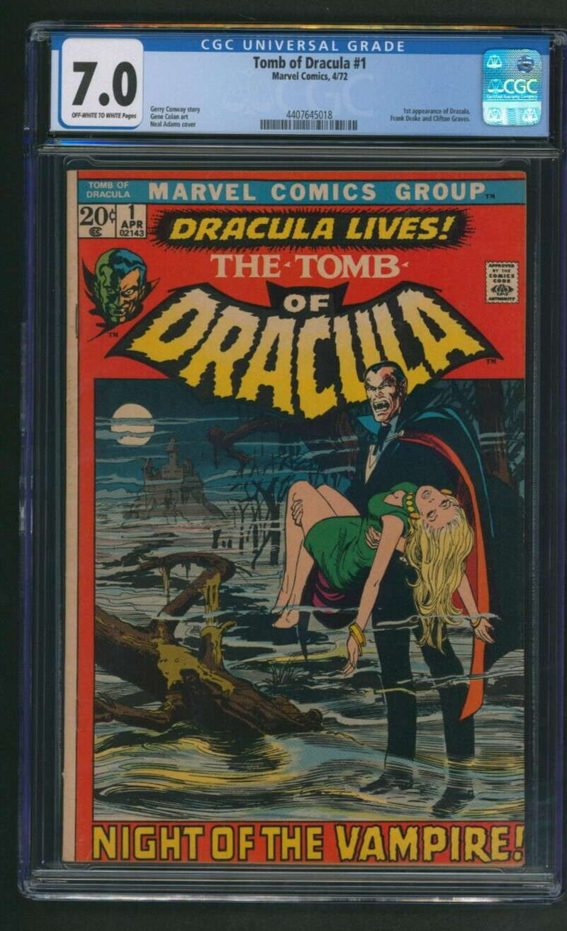 Tomb of Dracula #1 CGC 7.0 Marvel Comics 1972 Neal Adams 1st App Dracula