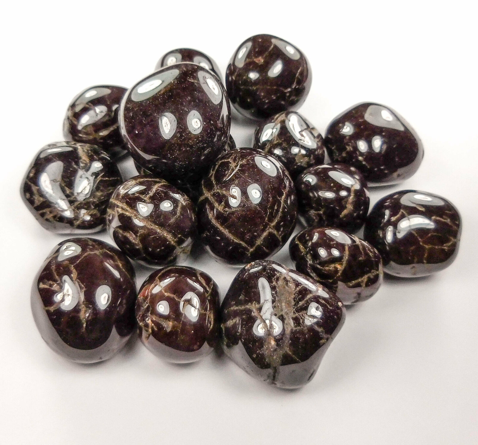Bulk Wholesale Lot 1 Kilo ( 2.2 LBs ) - Cherry Garnet - Tumbled Polished Stones