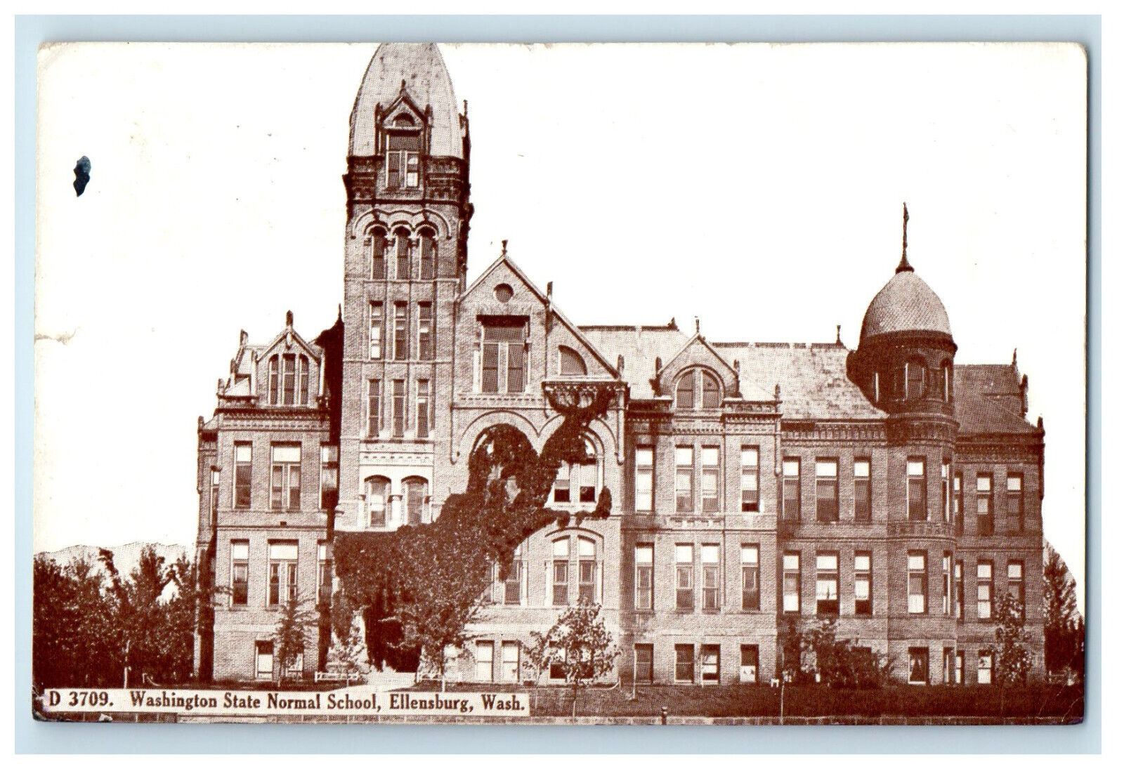 1912 Washington State Normal School Ellensburg Washington WA Postcard