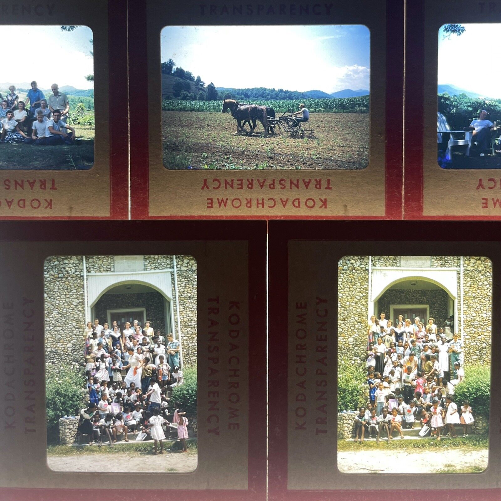 Lot of 14 1950s Richmond and Montreat Bible College NC Kodachrome Color Slides