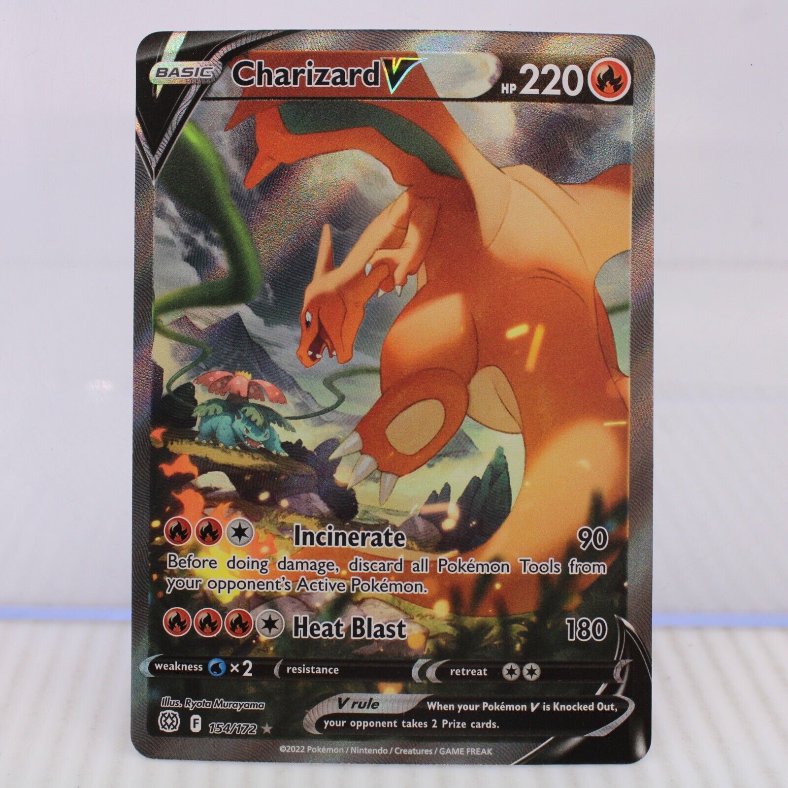 A7 Pokémon Card TCG SWSH Brilliant Stars Charizard V Alt Art UR 154/172