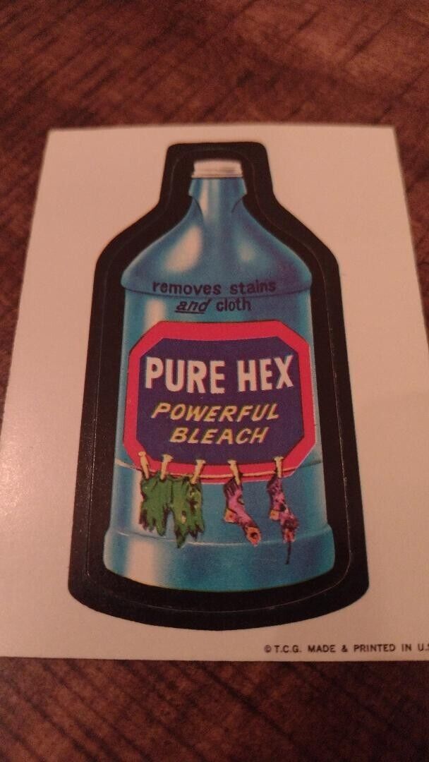 1973 Topps Wacky Packages Series 1 White Back Pure Hex Bleach
