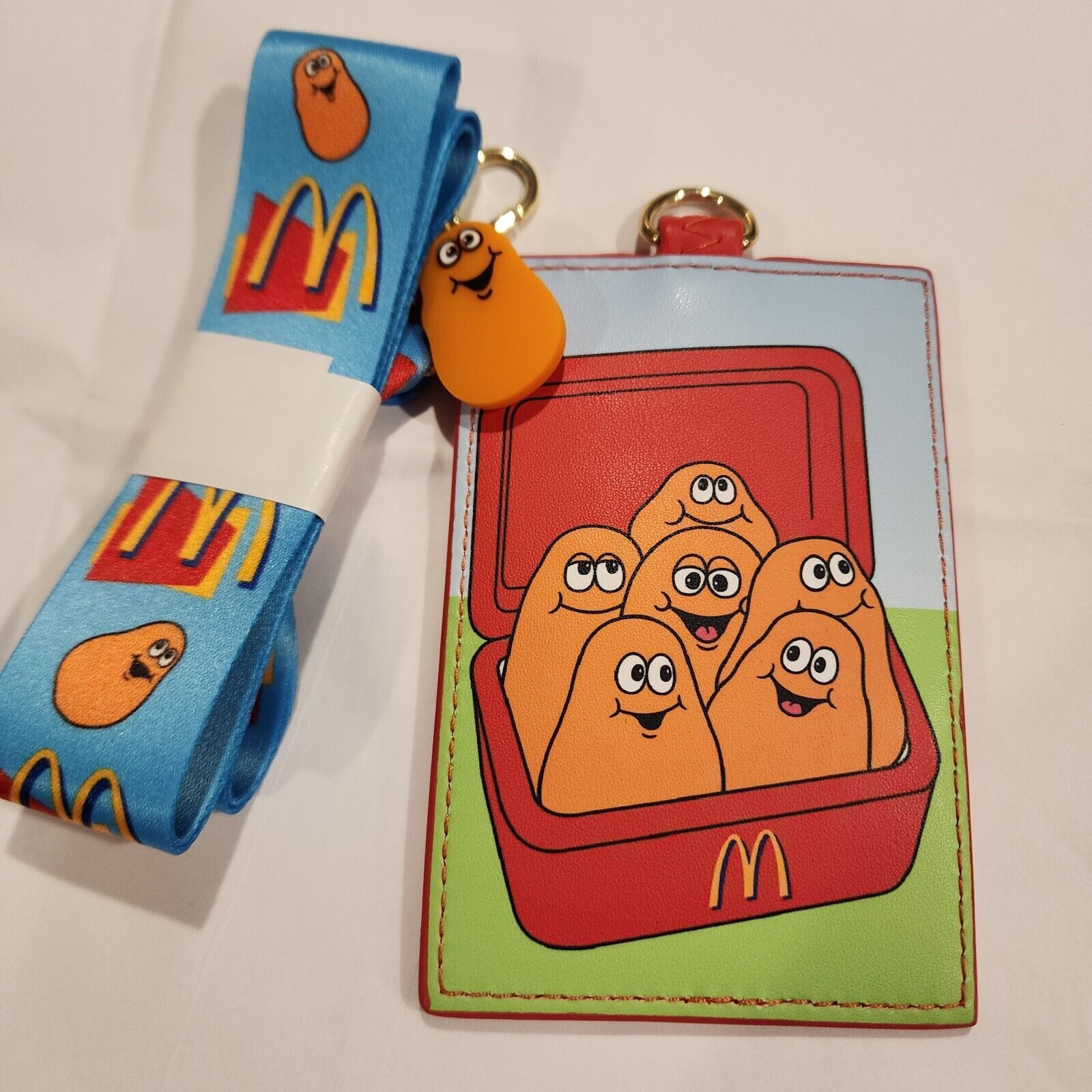 Loungefly McDonald's Chicken McNuggets Lanyard ID Holder NEW