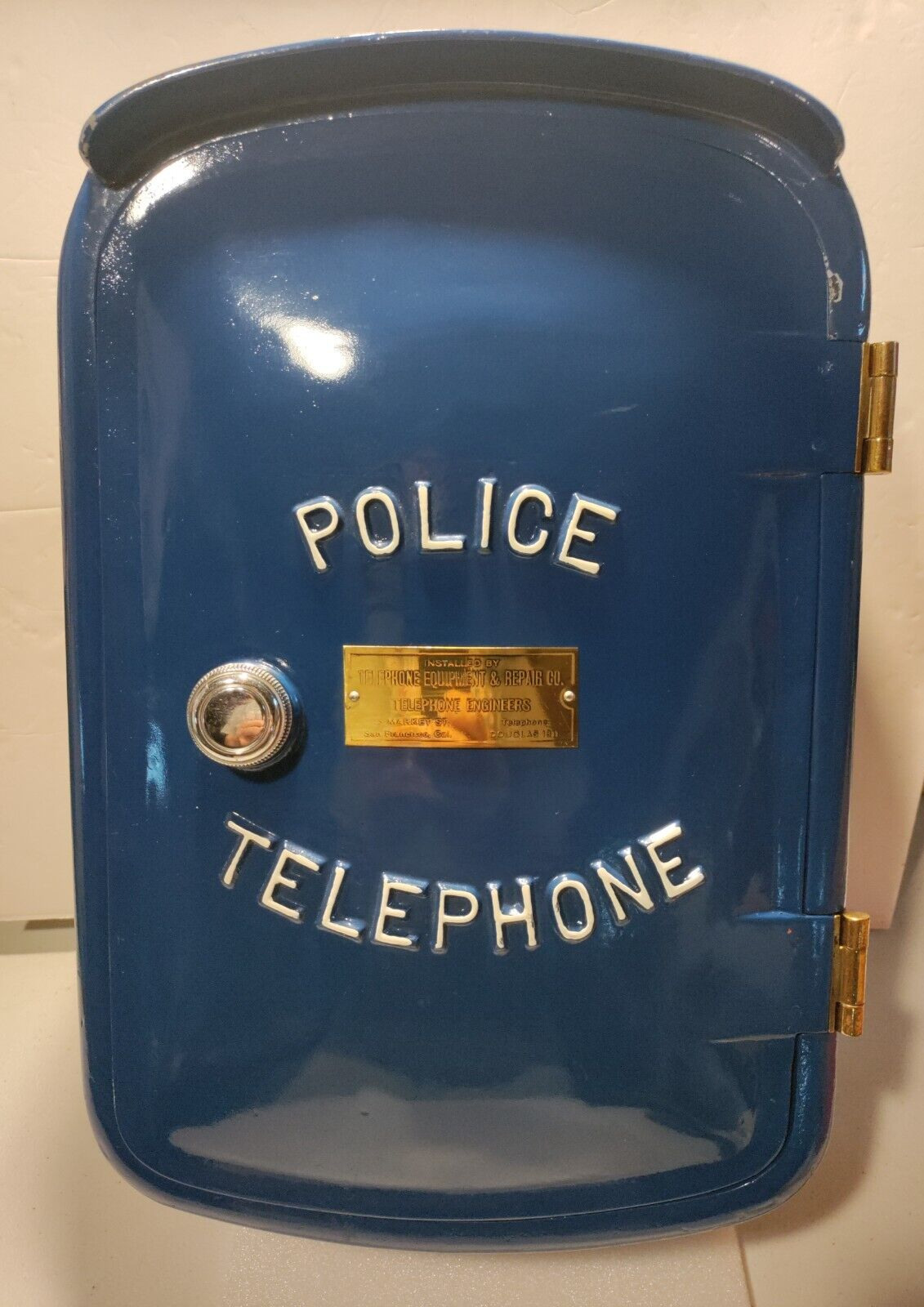 Vintage Police Call Box,Telephone Service Repair Co. San Francisco,Like Gamewell