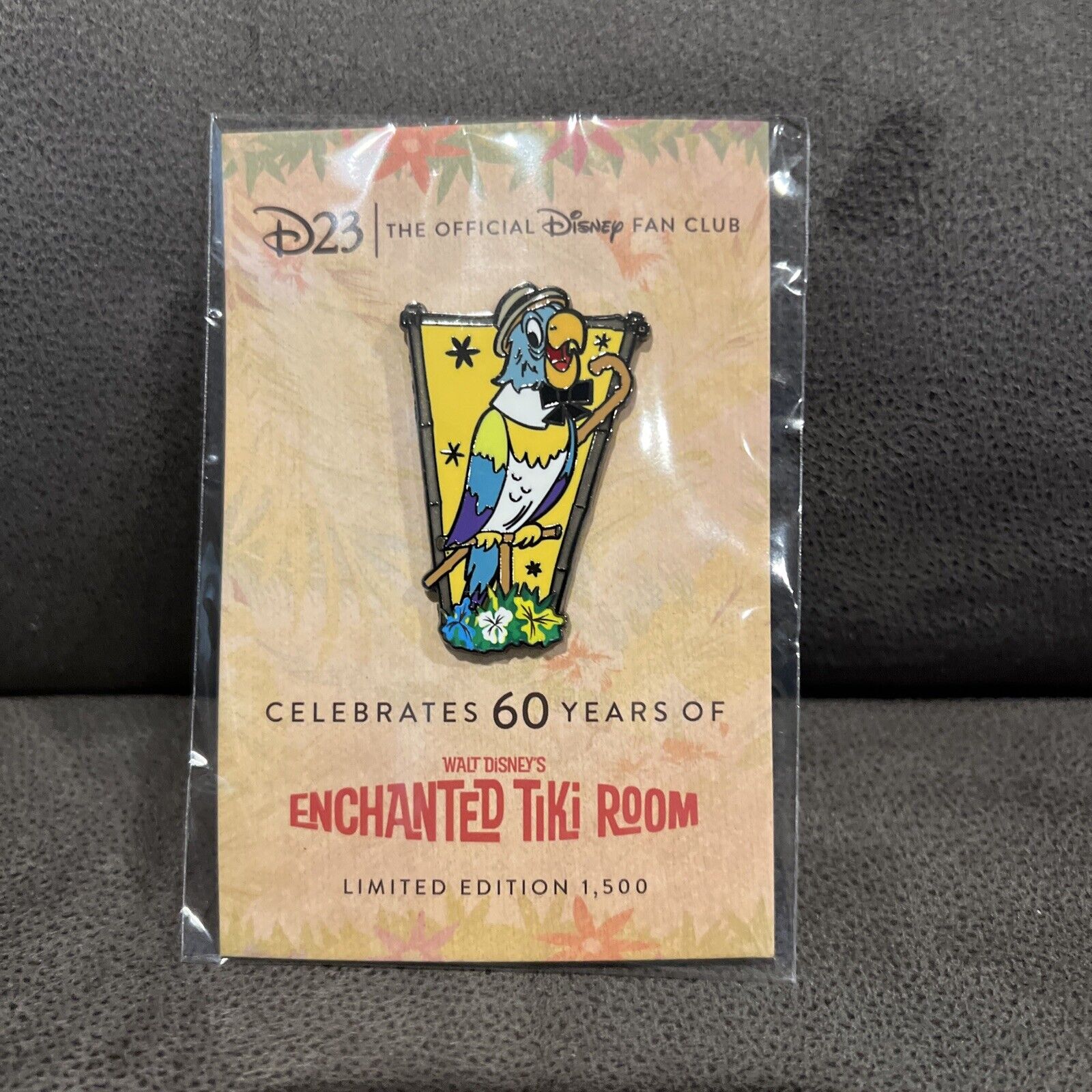 D23-Exclusive Enchanted Tiki Room 60th Anniversary Pin – Limited Edition