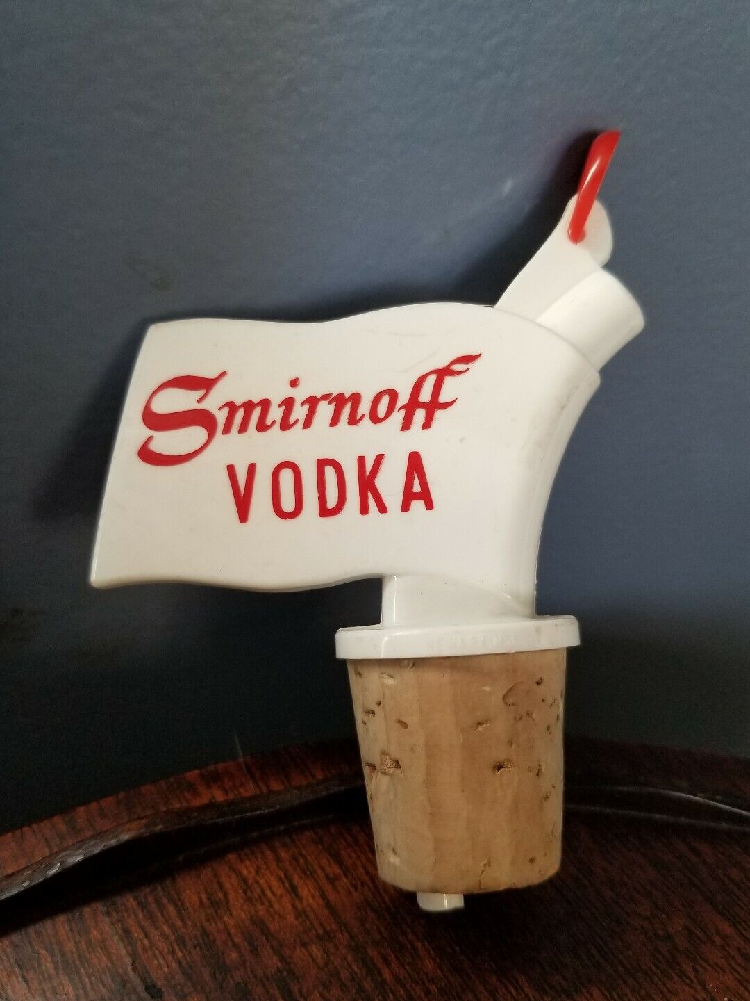 Vintage SMIRNOFF Vodka Pourer Clarmould, Newark NJ - Vintage SIMRNOFF SPOUT