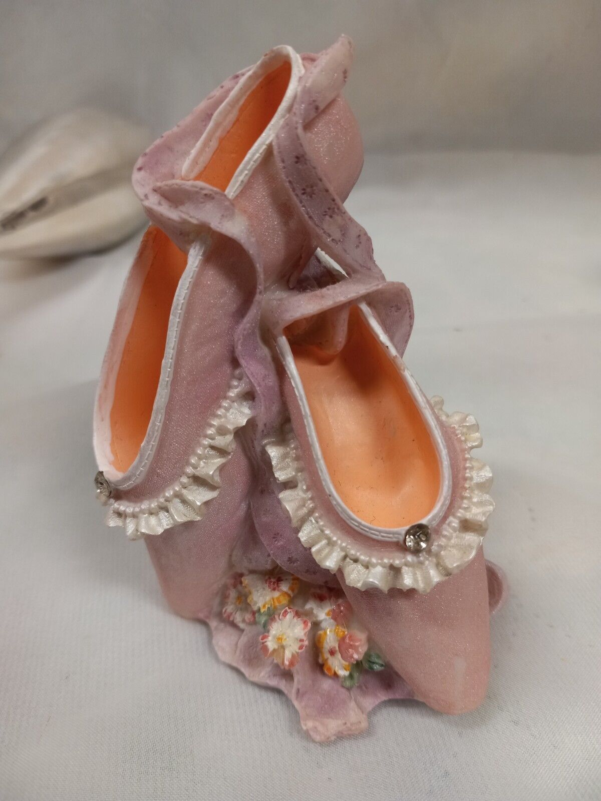 K\'s Collection Ballerina Toe Shoes Resin Figurine  Vintage 