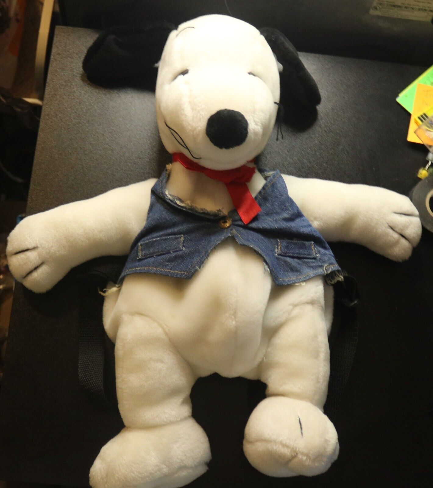 Plush Snoopy Backpack Stuffed Animal 90s Peanuts Vtg