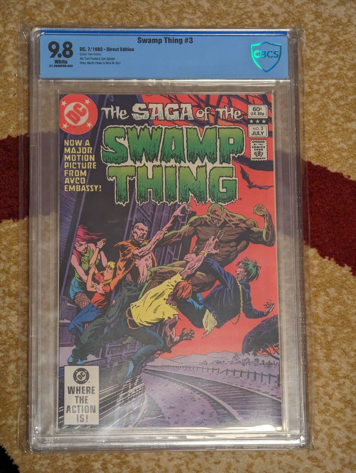 SAGA OF SWAMP THING #3 DC COMICS 1982 TOM YEATES ART VS VAMPIRES CBCS 9.8