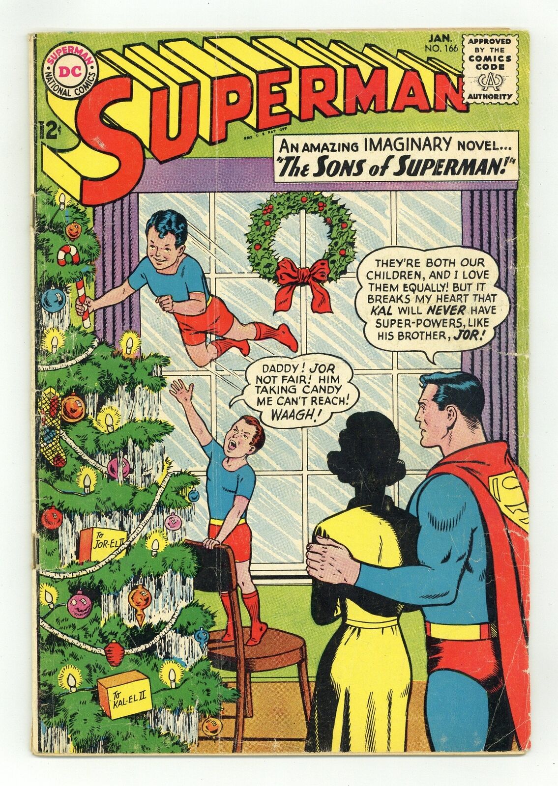 Superman #166 GD+ 2.5 1964
