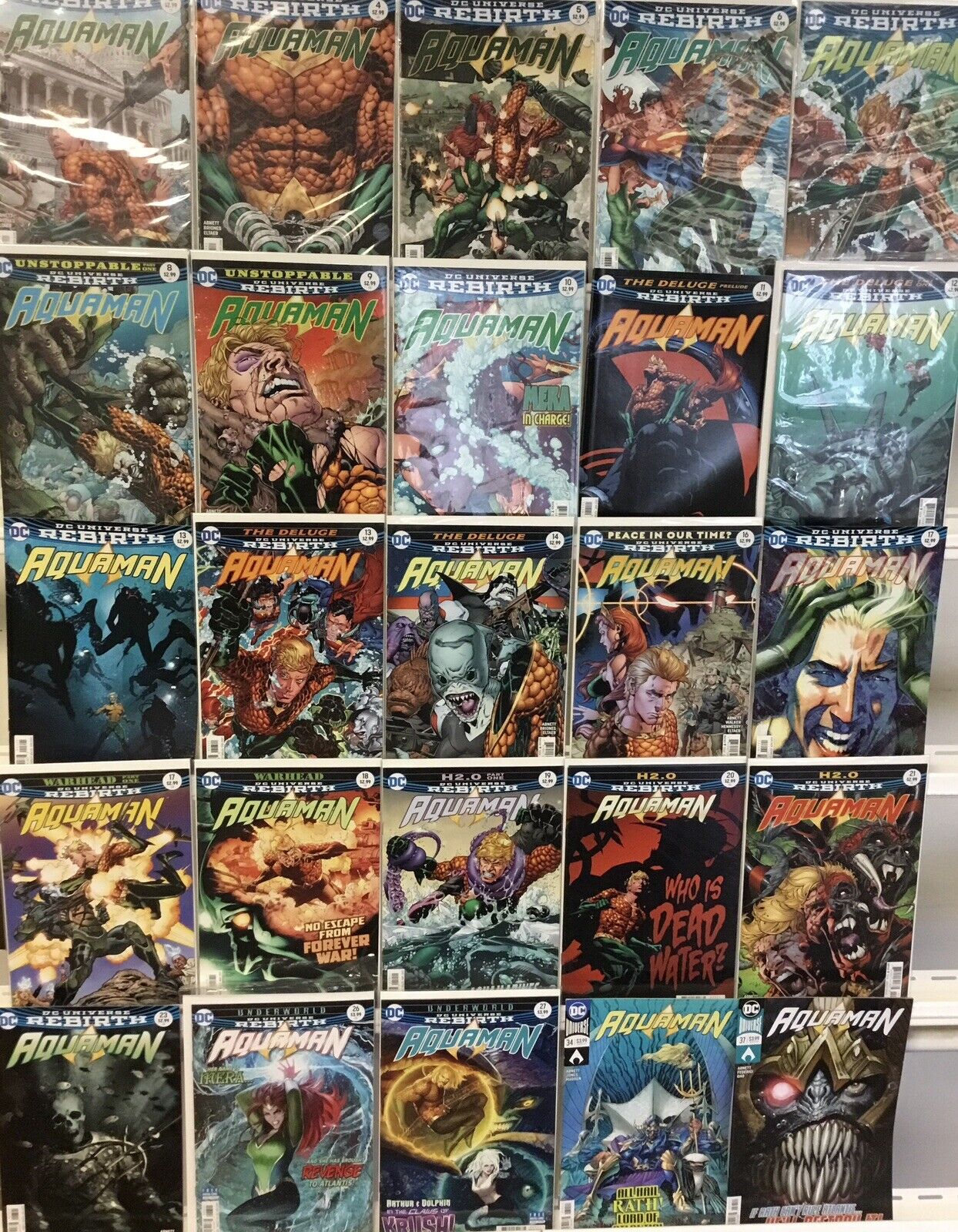 DC Comics Aquaman 8th Series Comic Book Lot Of 25