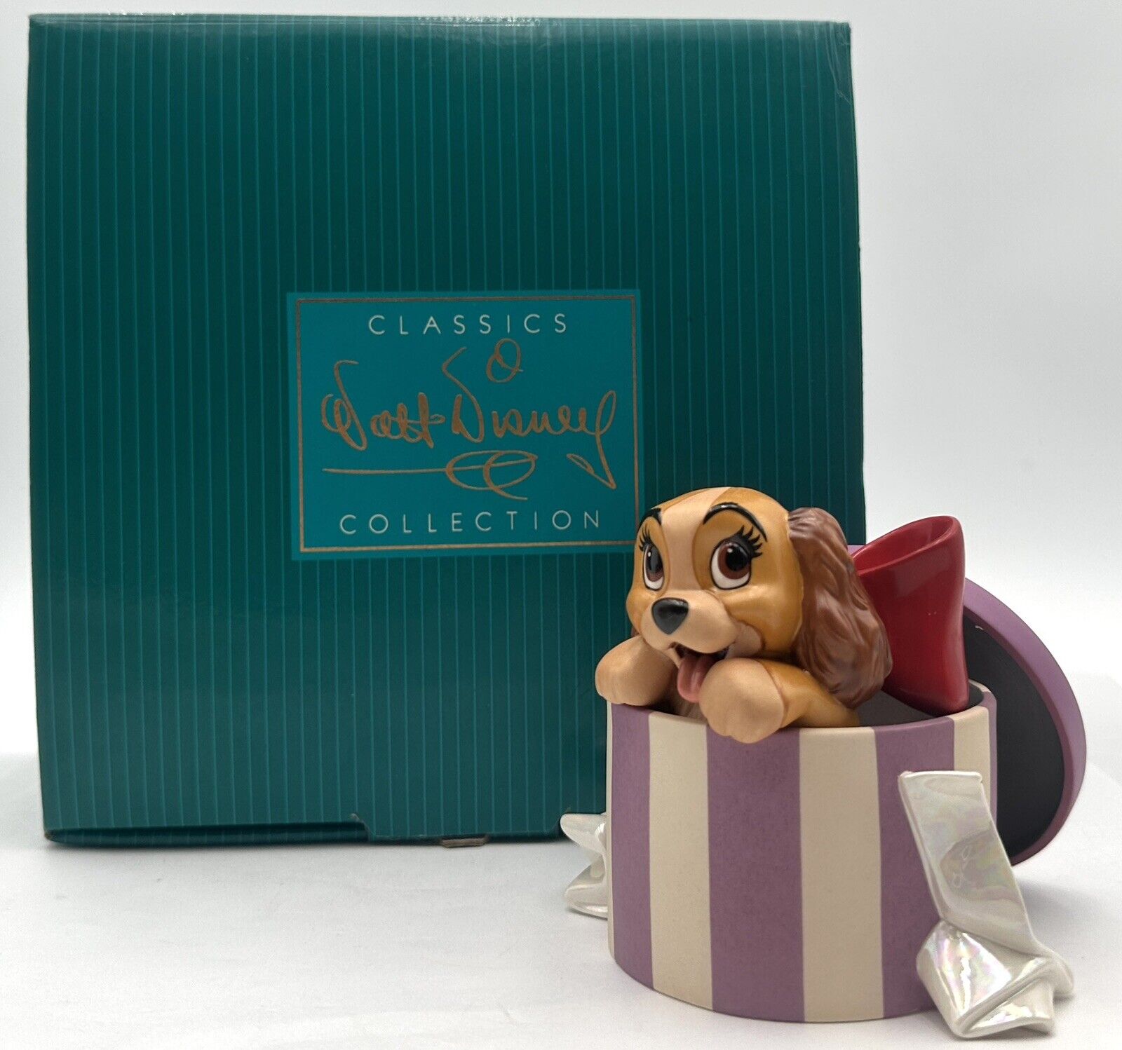 Walt Disney Classics Colletion WDCC Lady Tramp Perfectly Beautiful Lady Hatbox