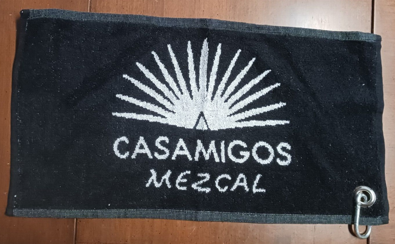 Casamigos Mezcal Bar or Golf Towel with Metal Grommet and Clip ~ 19\