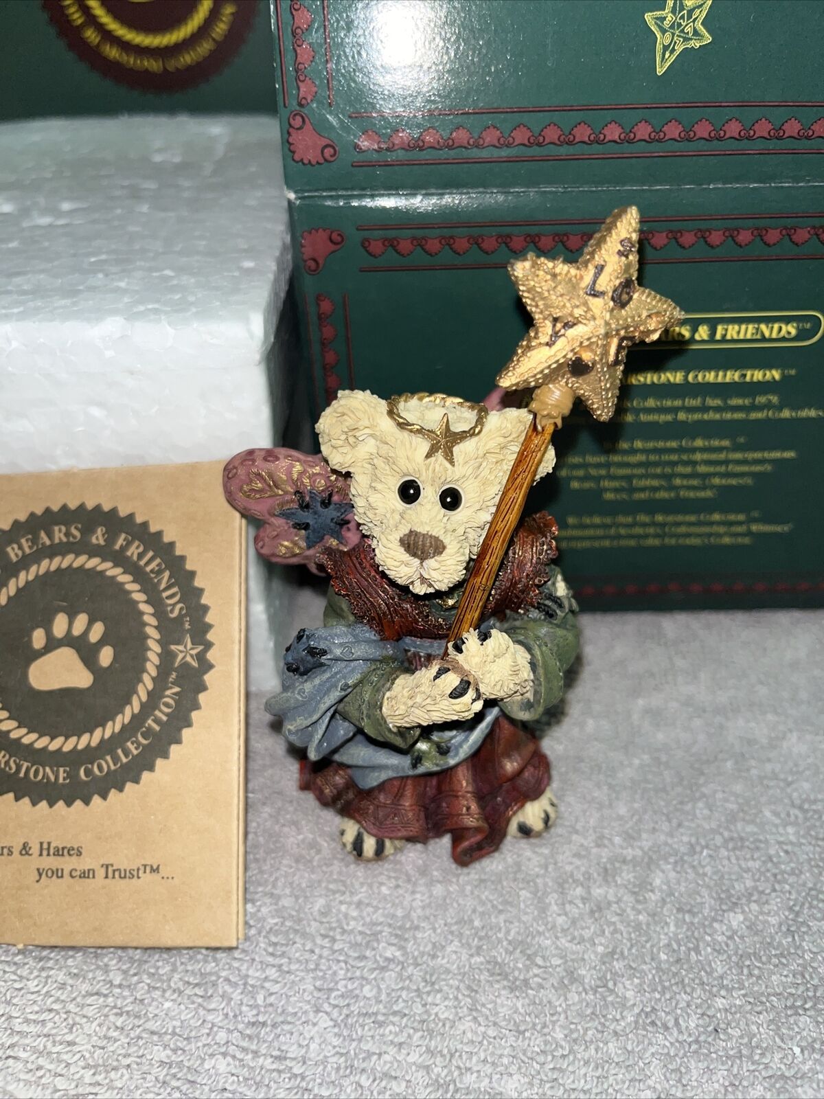 Boyds Bears & Friends Serendipity The Guardian Angel Nativity #4 Figurine 1E/330