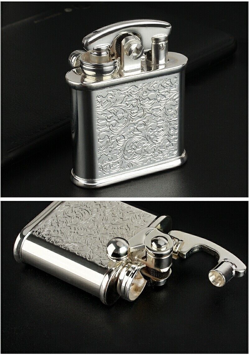 Colibri Flint Oil Lighter Made in JAPAN Arabesque Antique Stylish Design JP