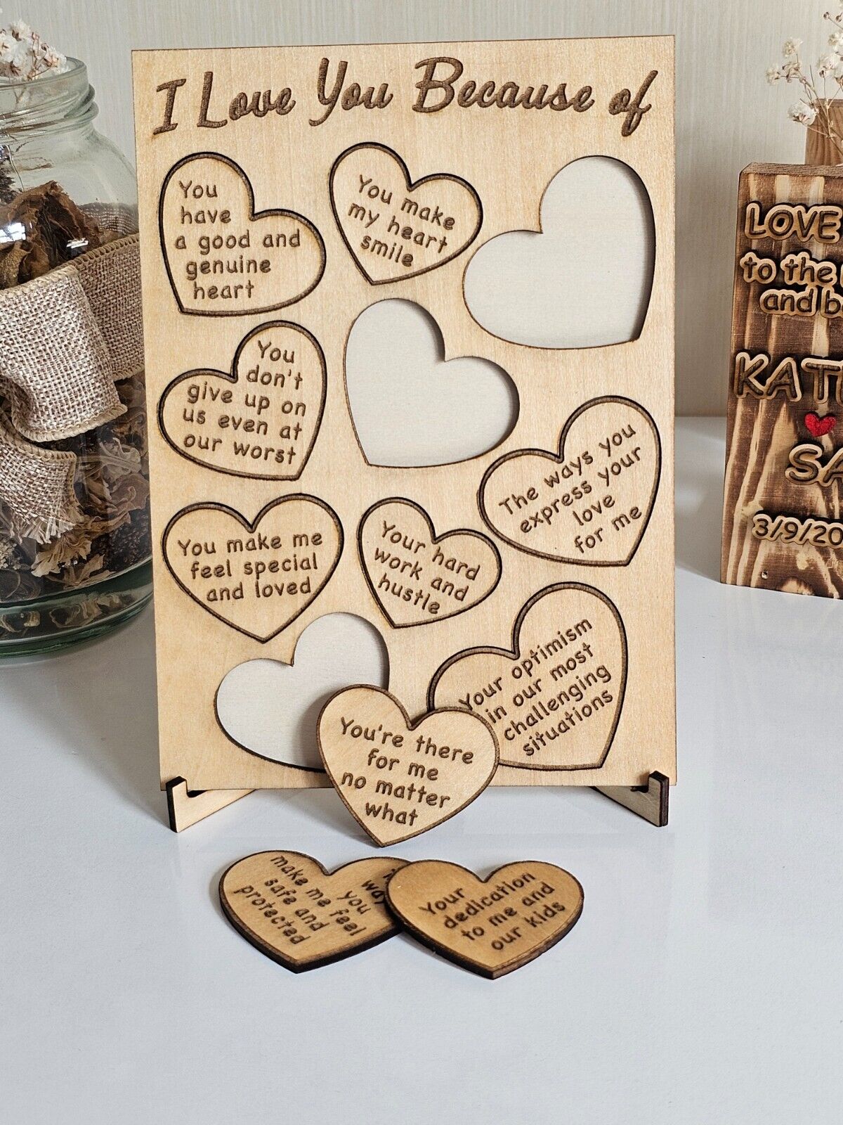 Reasons Why I Love You, Personalized Gift for Her, Custom Puzzle, Gift