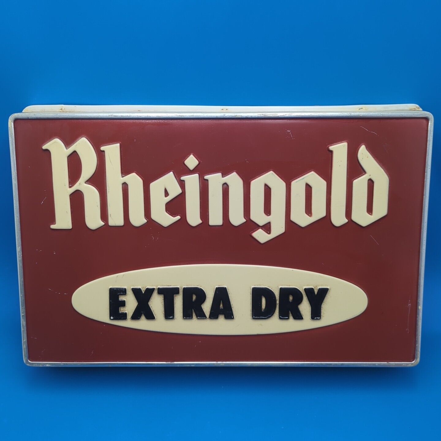 Vintage Rheingold Beer Non-illuminated Logo Sign 