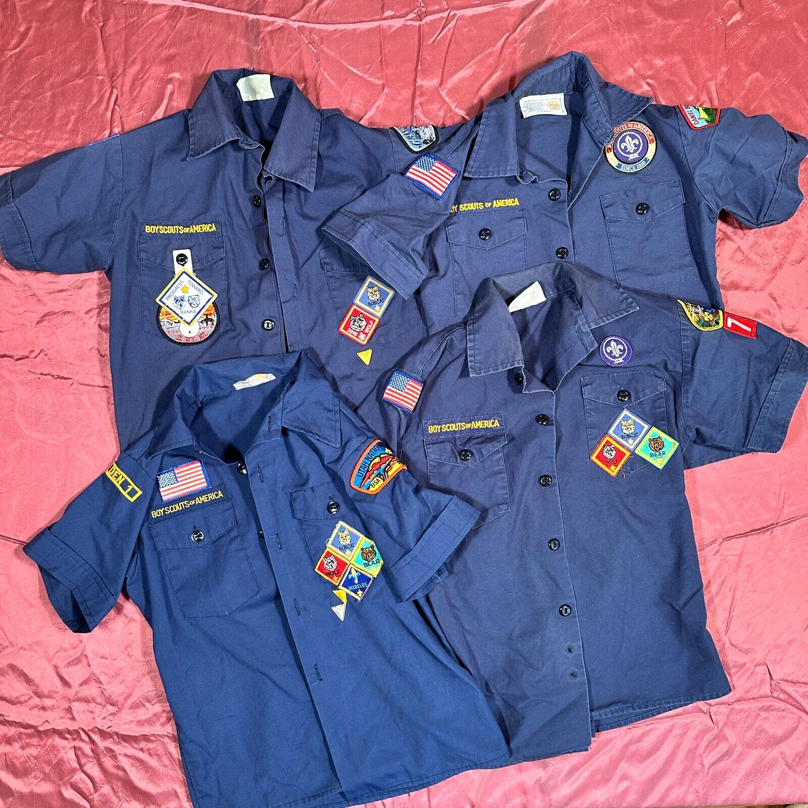 Boy Scouts of America lot of 4 tshirt cub scouts various sizes