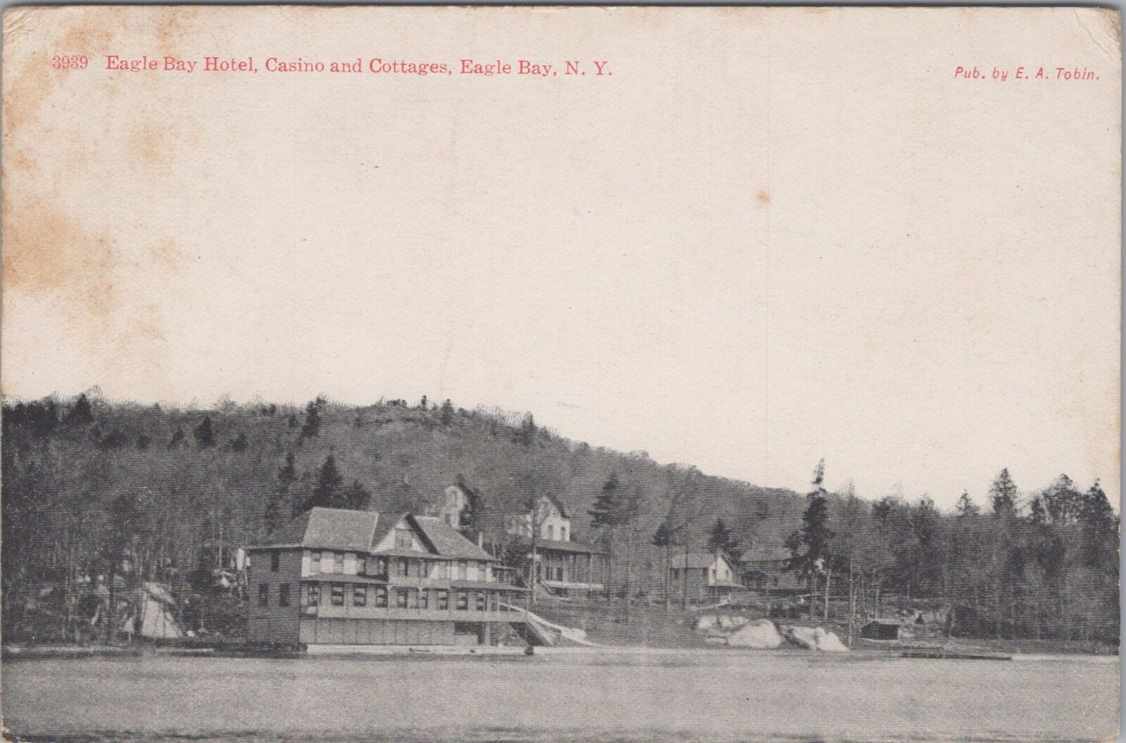 Eagle Bay Hotel, Casino and Cottages, Eagle Bay, New York c1910s Postcard