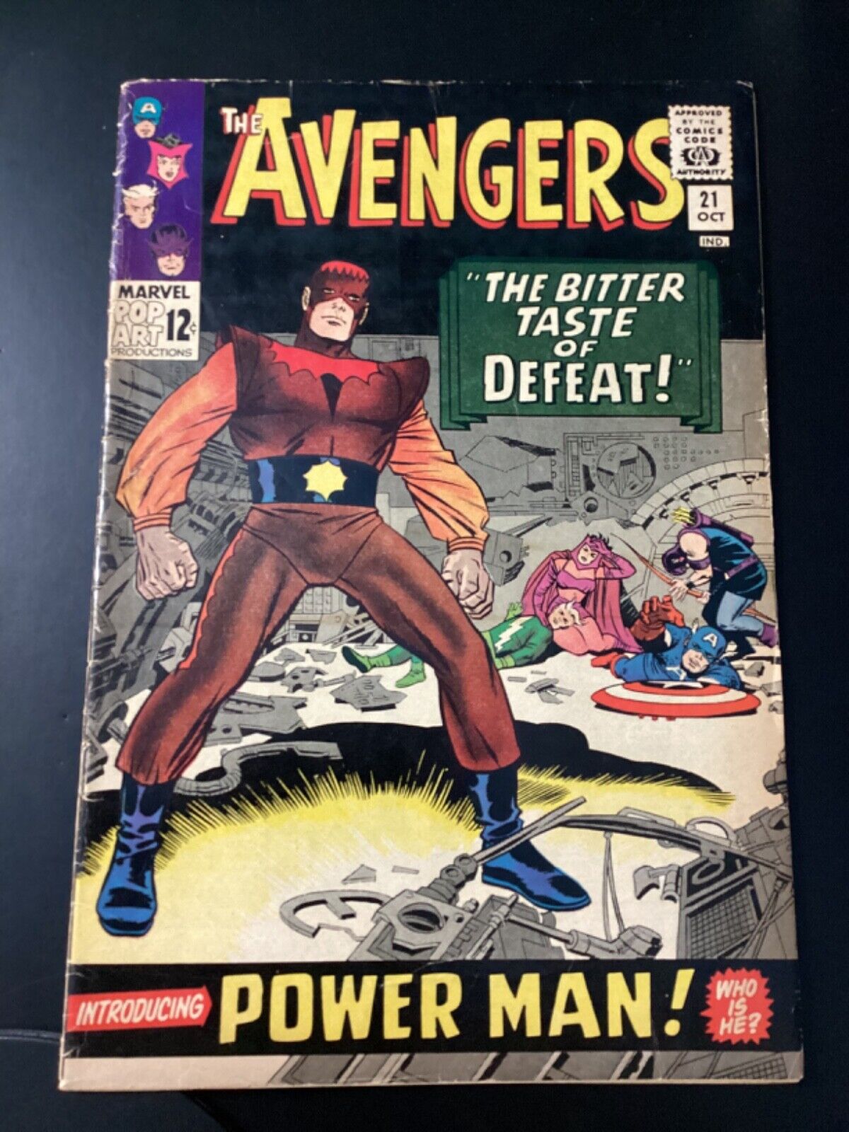 Marvel Comics, Avengers #21, 1965, 1st Power Man, Look