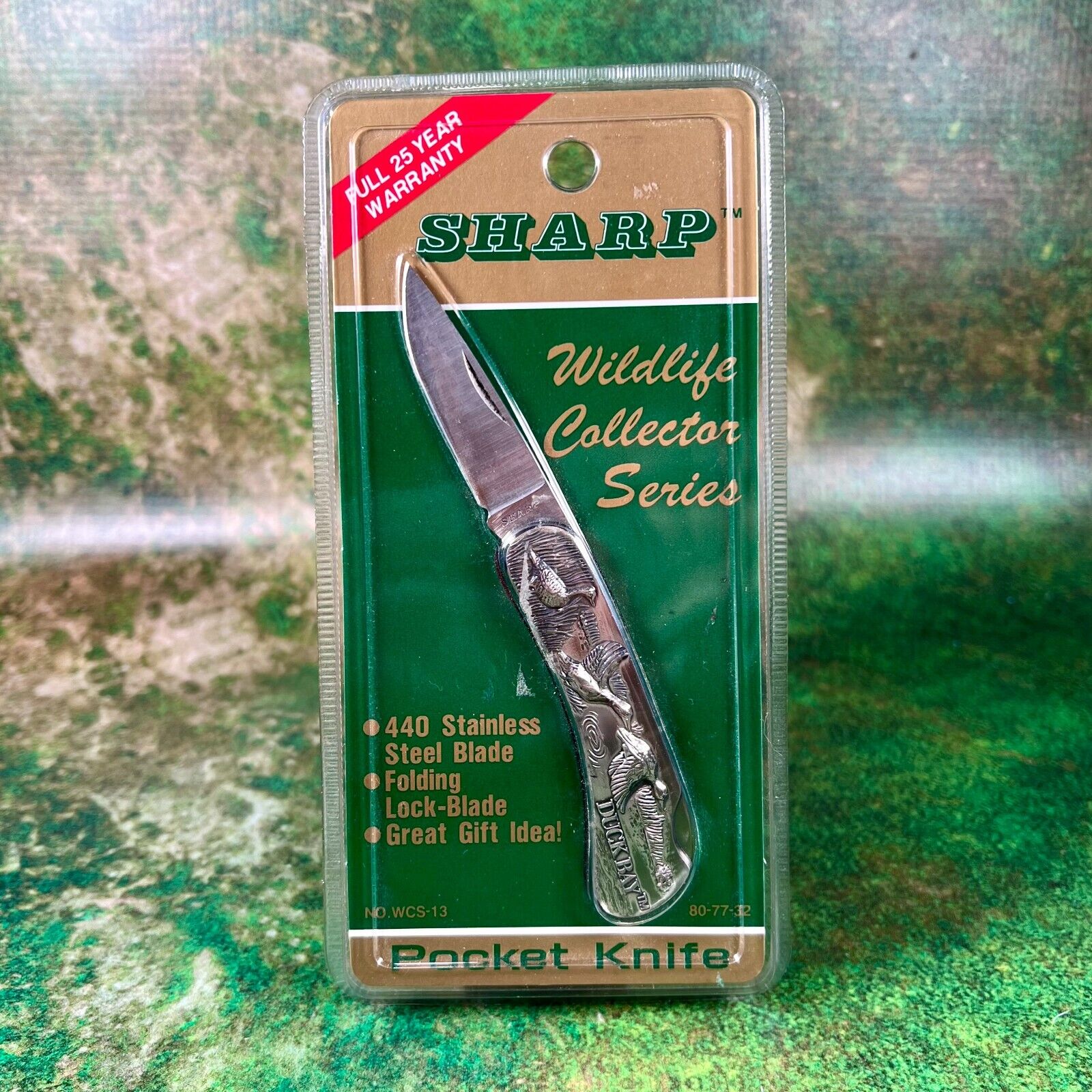 Vintage Sharp Wildlife Collectors Series Knife, Duck Bay, 1989, NOS, Sealed