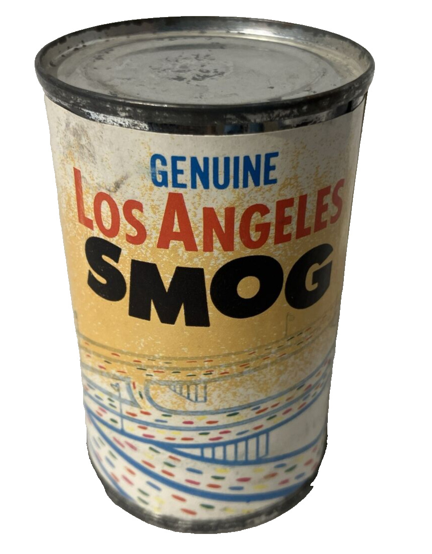 VINTAGE RARE 1960S MID CENTURY GENUINE LOS ANGELES SMOG IN A CAN UNOPENED