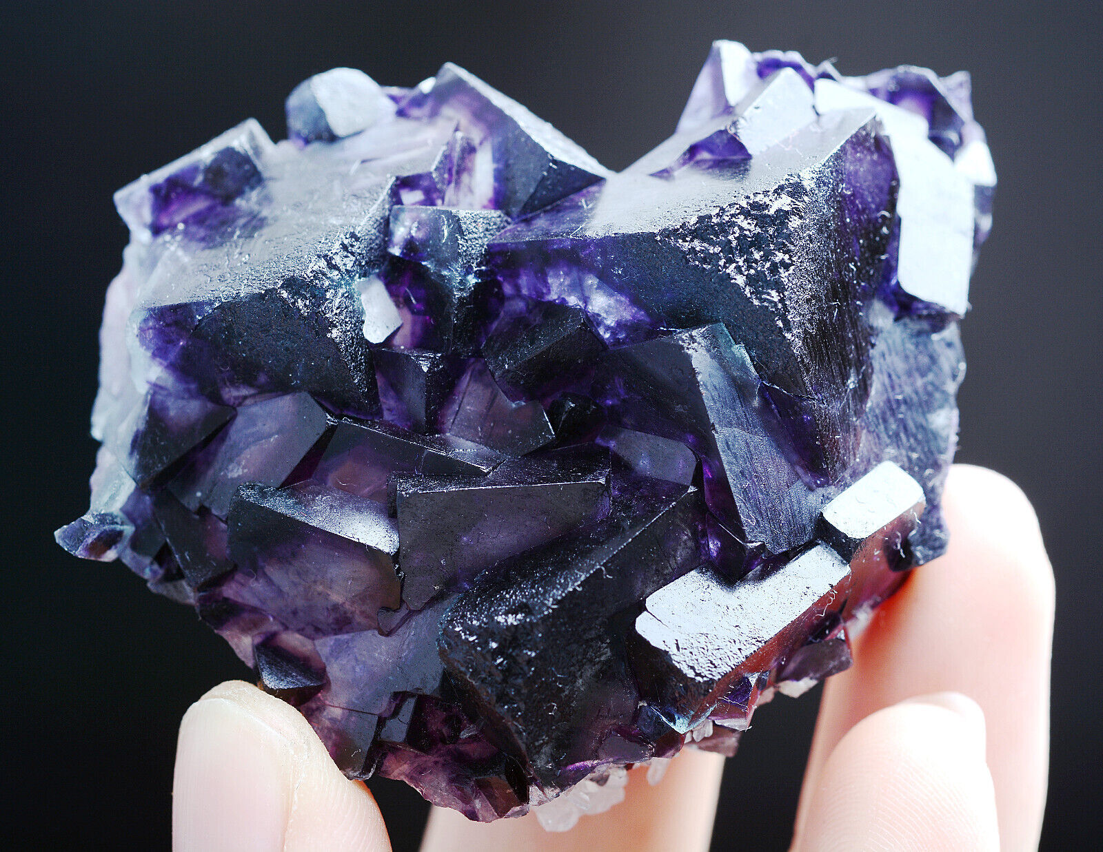 81g Natural Devil\'s Eye Purple FLUORITE Mineral Specimen/Inner Mongolia China