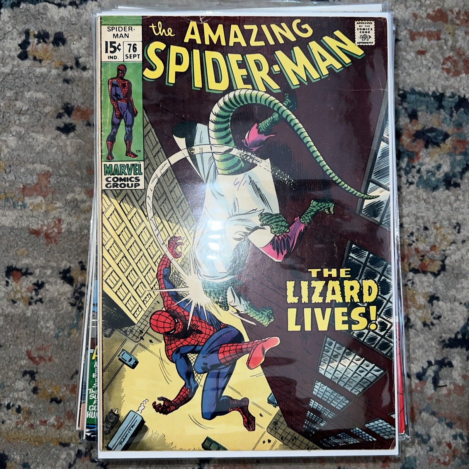 Amazing Spider-Man #76 The Lizard Marvel Comics 1969 John Romita Silver Age
