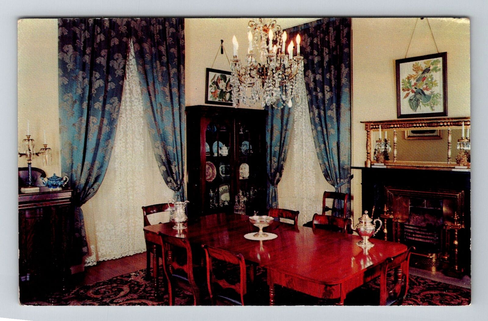 Madison IN-Indiana, Lanier State Memorial, Dining Room, Vintage Postcard