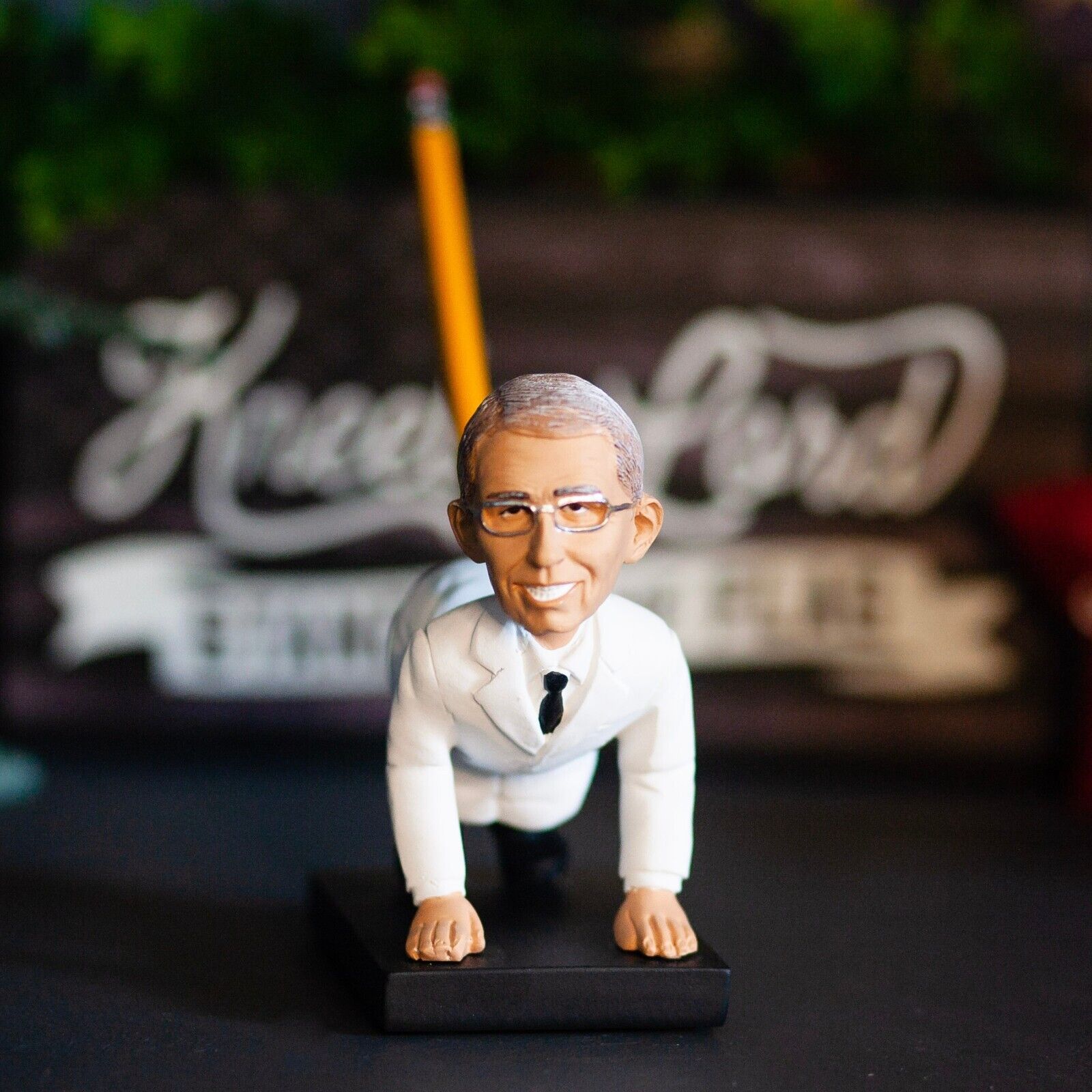 Funny Dr. Fauci Pen Holder Bobblehead Gag Gift | Collectible Tony Fauci Figurine