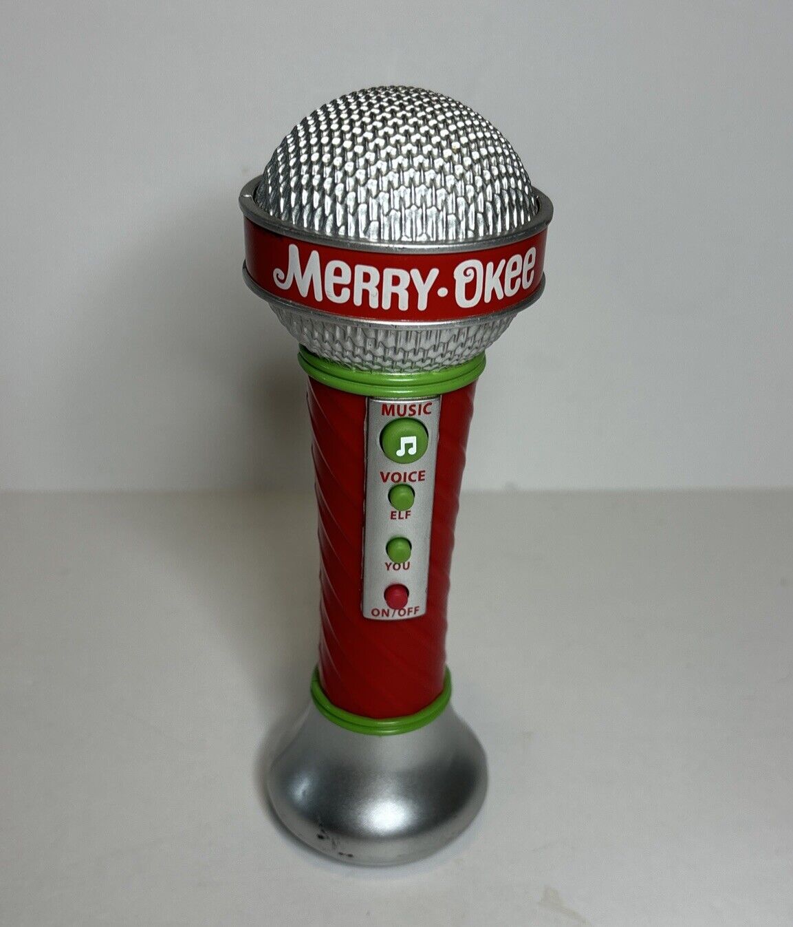Hallmark Merry-Okee Christmas Karaoke Microphone Elf Voice Changer Tested Works