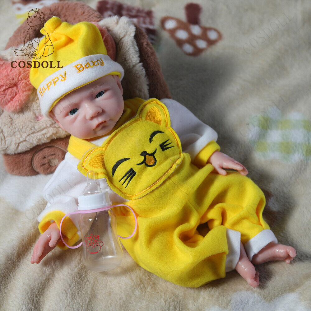 COSDOLL 18.5 in REBORN BABY DOLLS 3KG FULL BODY SILICONE CAN DRINK WATER AND PEE