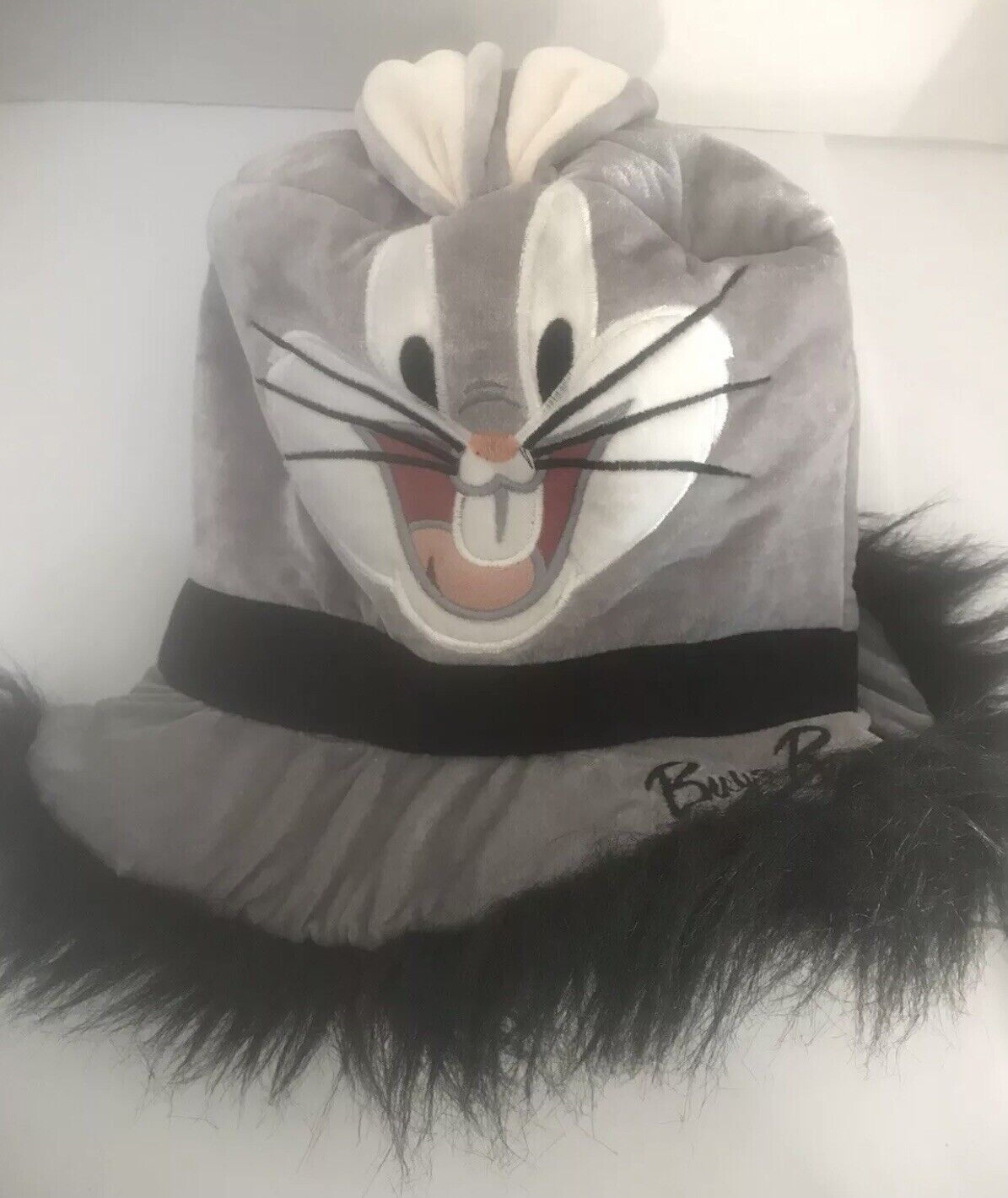 Bugs Bunny Tall Hat Six Flags Ears  Grey Warner Bros. Top Hat Face