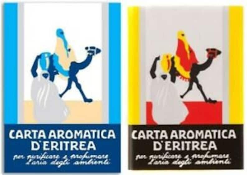 Carta Aromatica incense papers Original & Blue Eritrean Paper D\'Eritrea