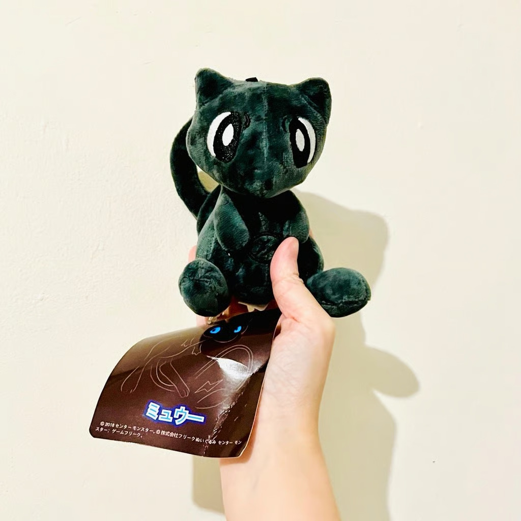 5in NEW Pokémon Pocket Monster Mew Black Cat Thunderbolt Project Toy Plush Doll