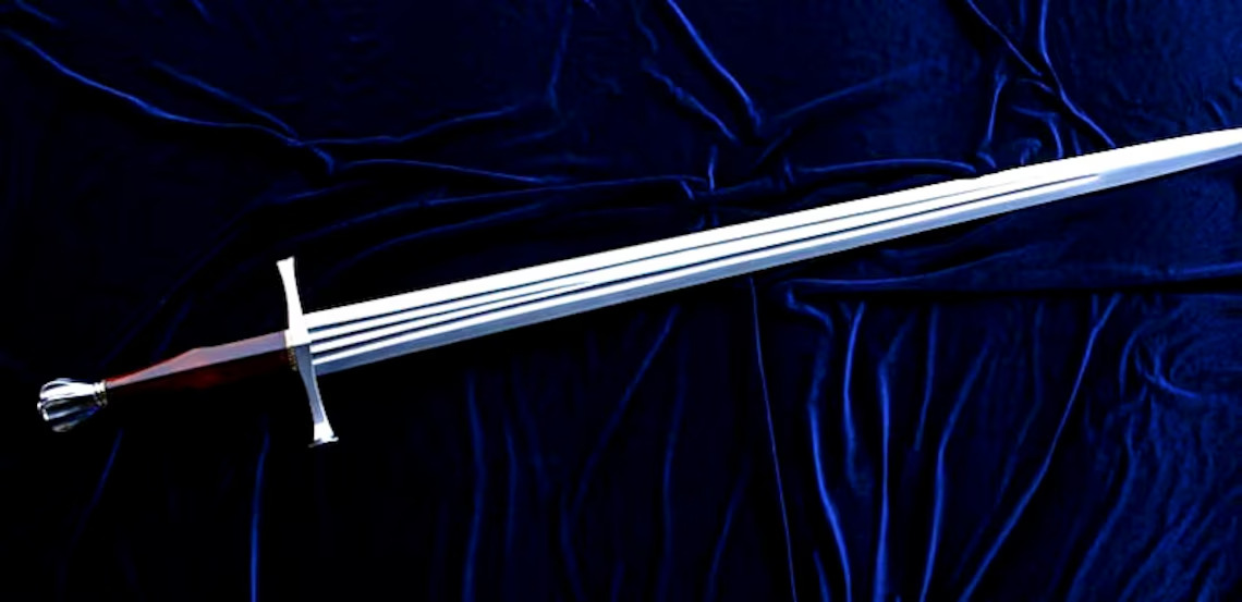 CUSTOM HANDMADE D2 TOOL STEEL BATTLE READY DOUBLE EDGE VIKING SWORD
