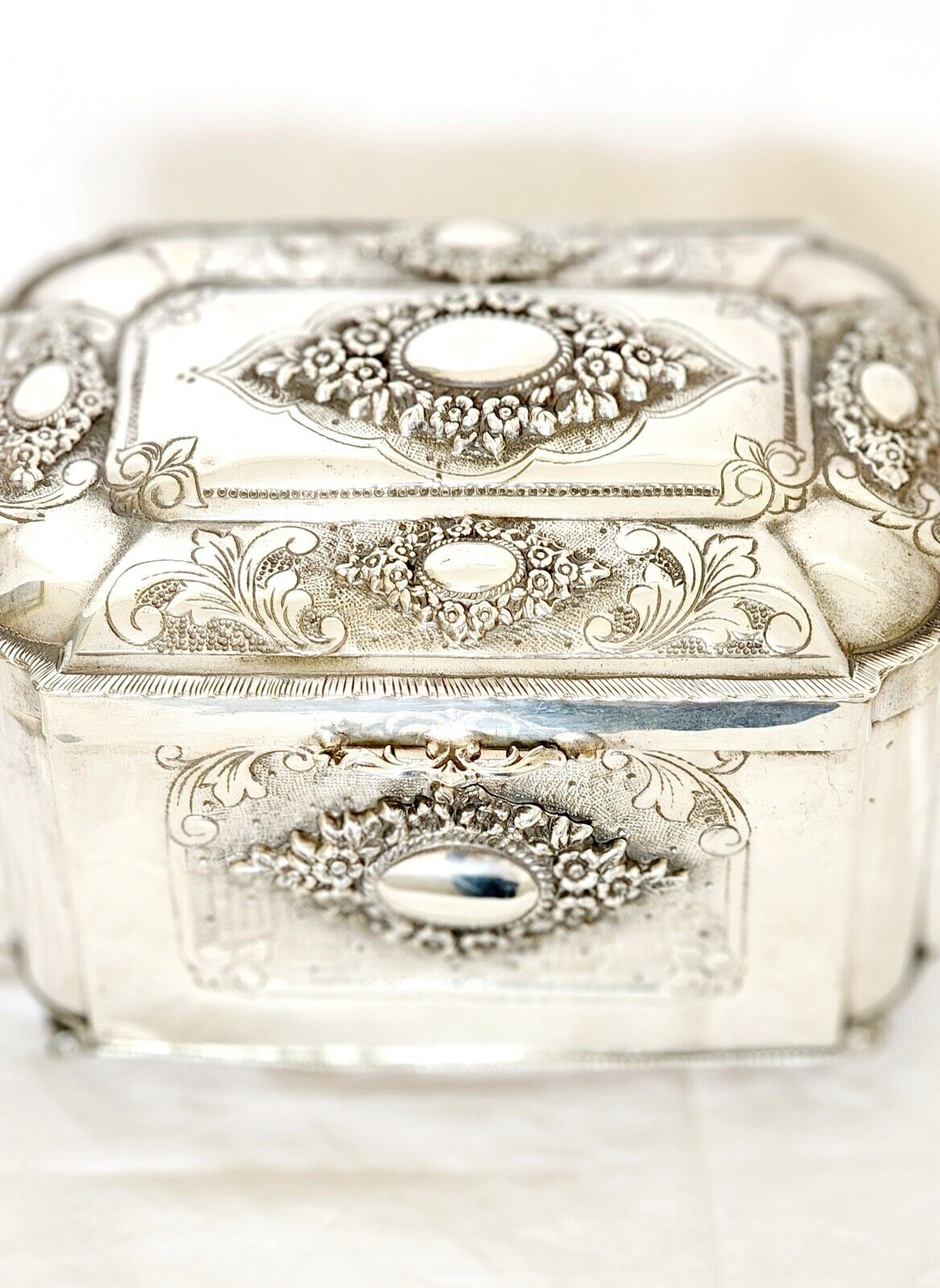 Ethrog Box Judaica Sterling Silver 925 Exquisite Vintage Made In Israel 1950s