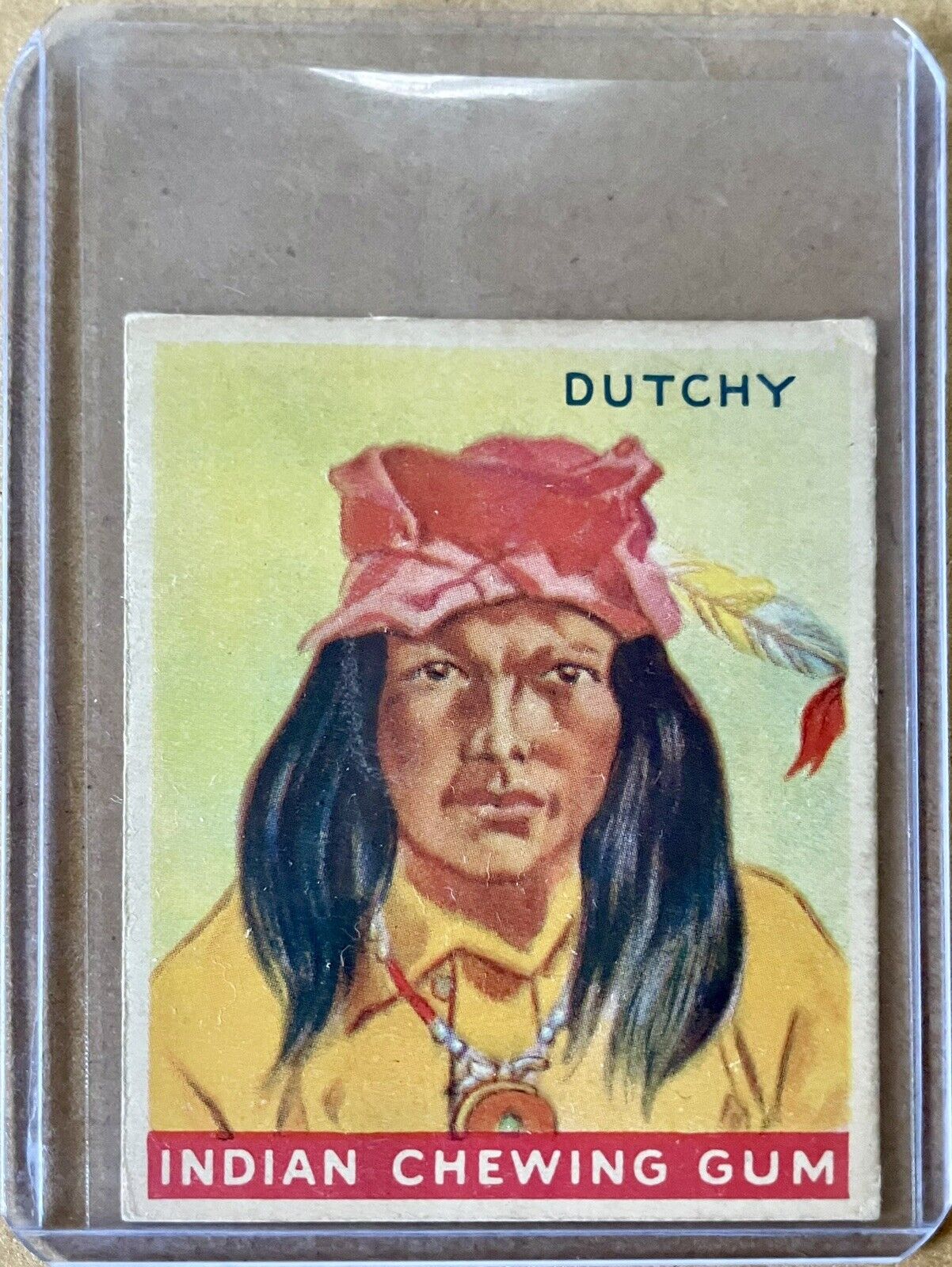 1933 Goudy Indian Chewing Gum ~ #40 Dutchy (Apache) ~ Excellent